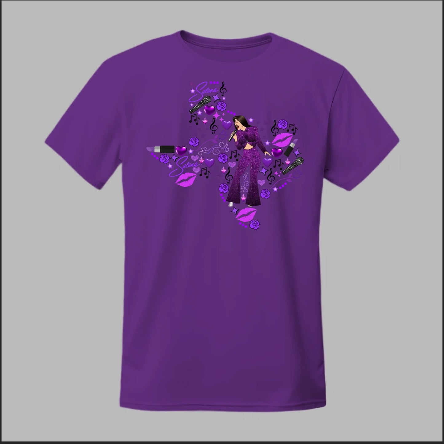 Selena Spotlight in Purple Tee