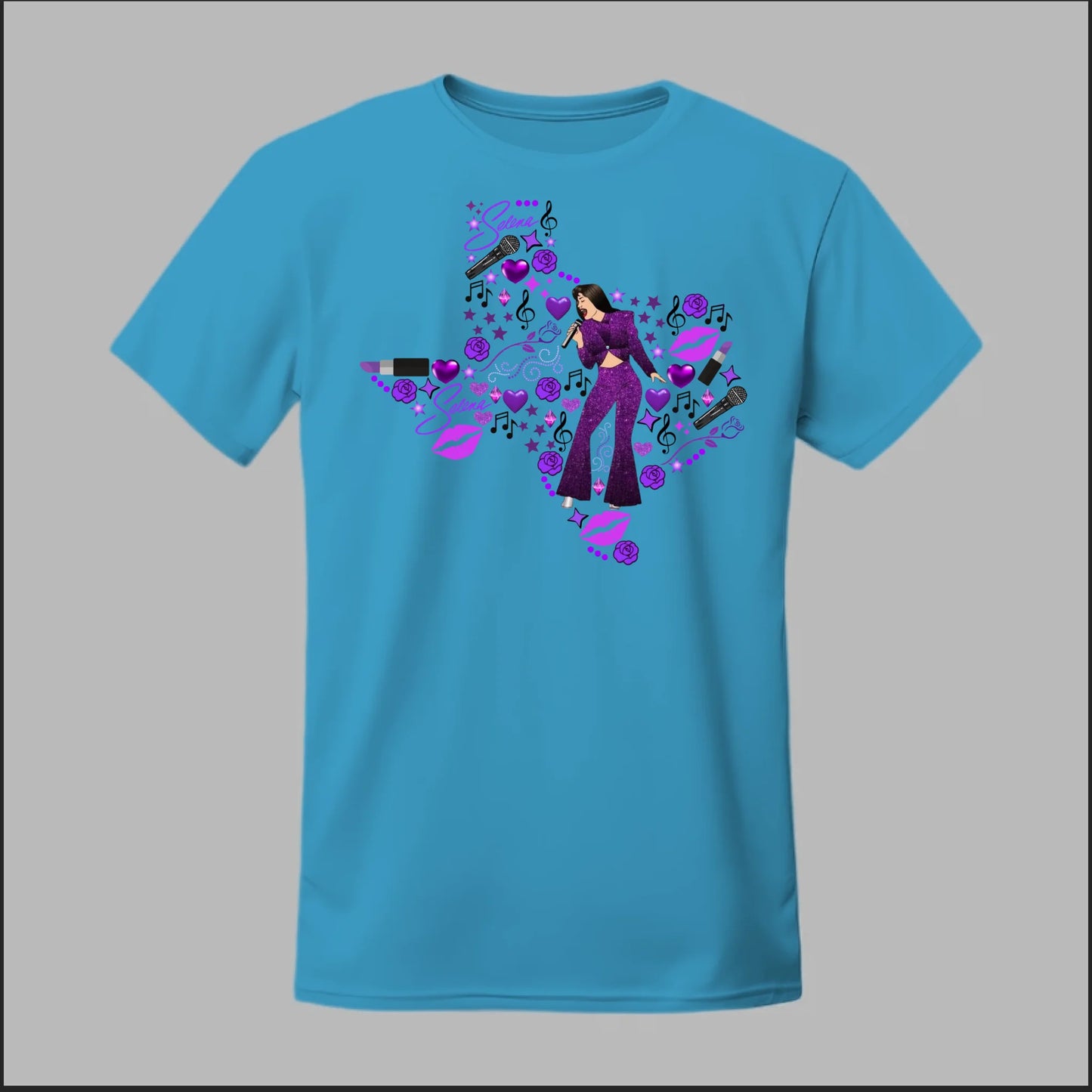Selena Spotlight in Purple Tee