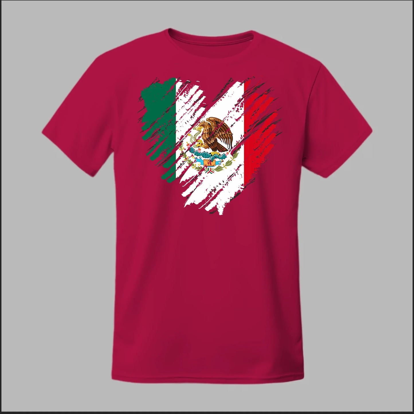 Mexican Flag Heart Tee