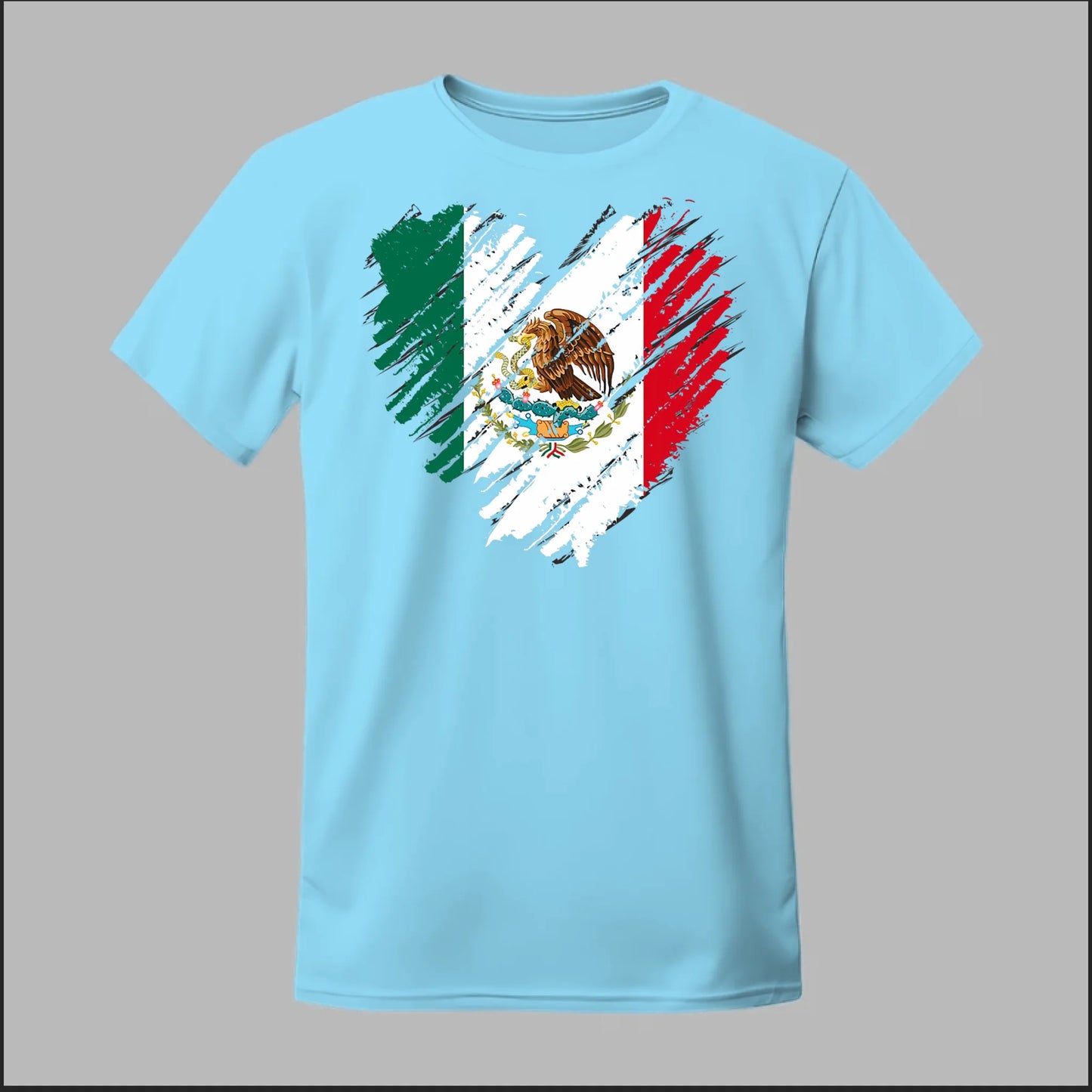 Mexican Flag Heart Tee