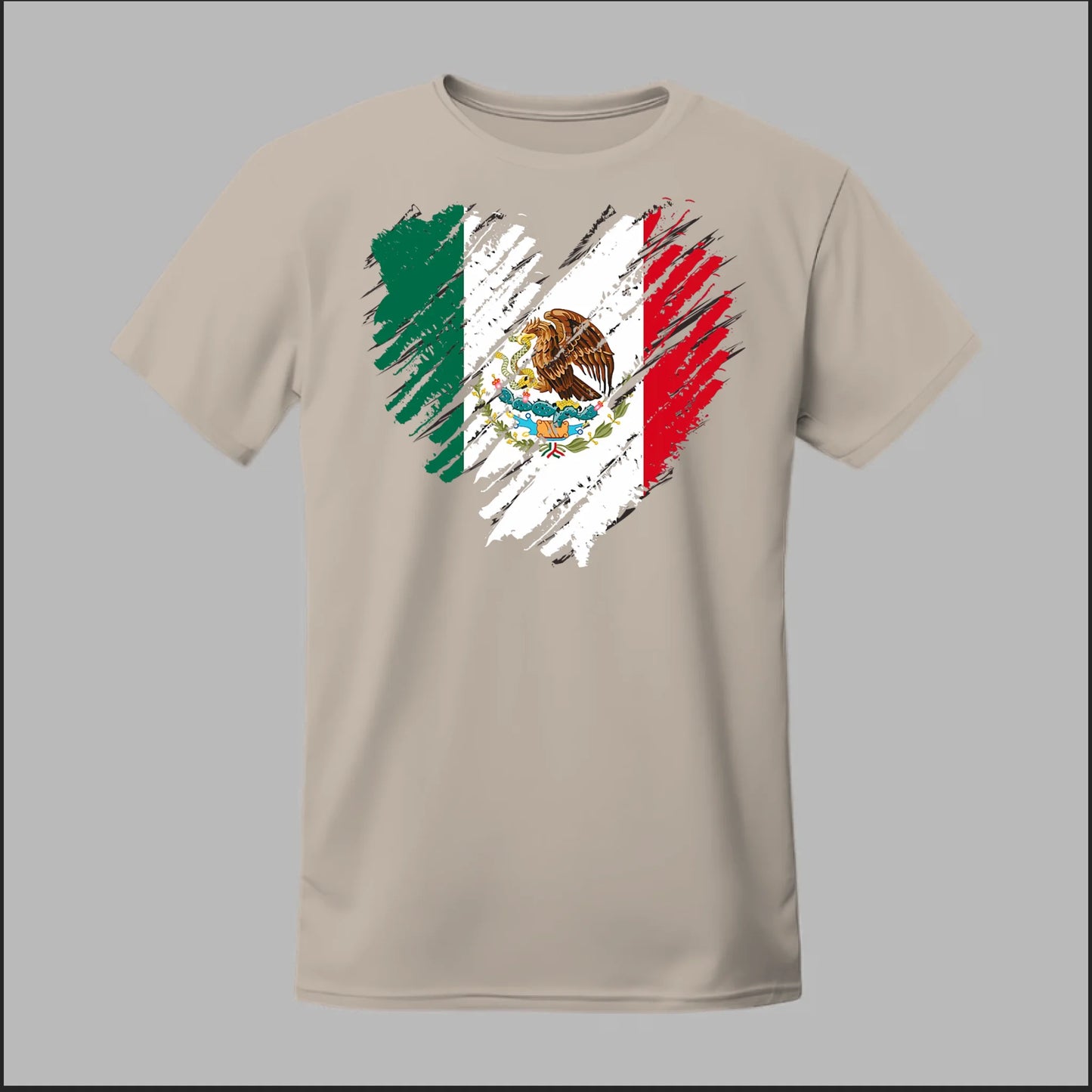 Mexican Flag Heart Tee