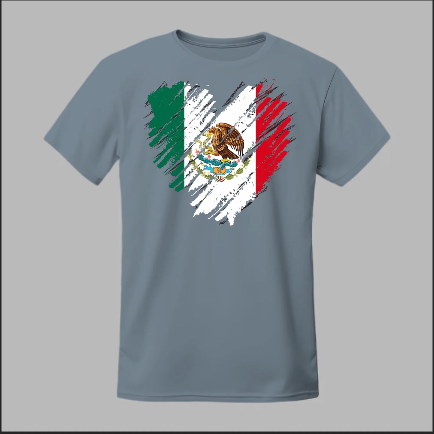 Mexican Flag Heart Tee