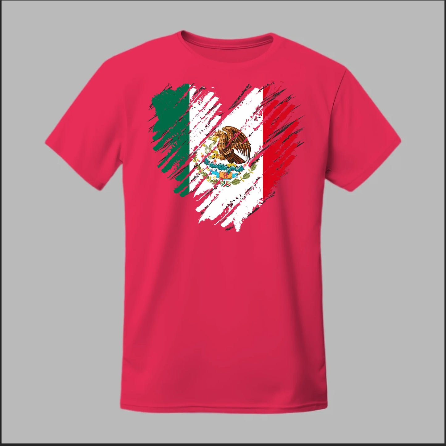 Mexican Flag Heart Tee
