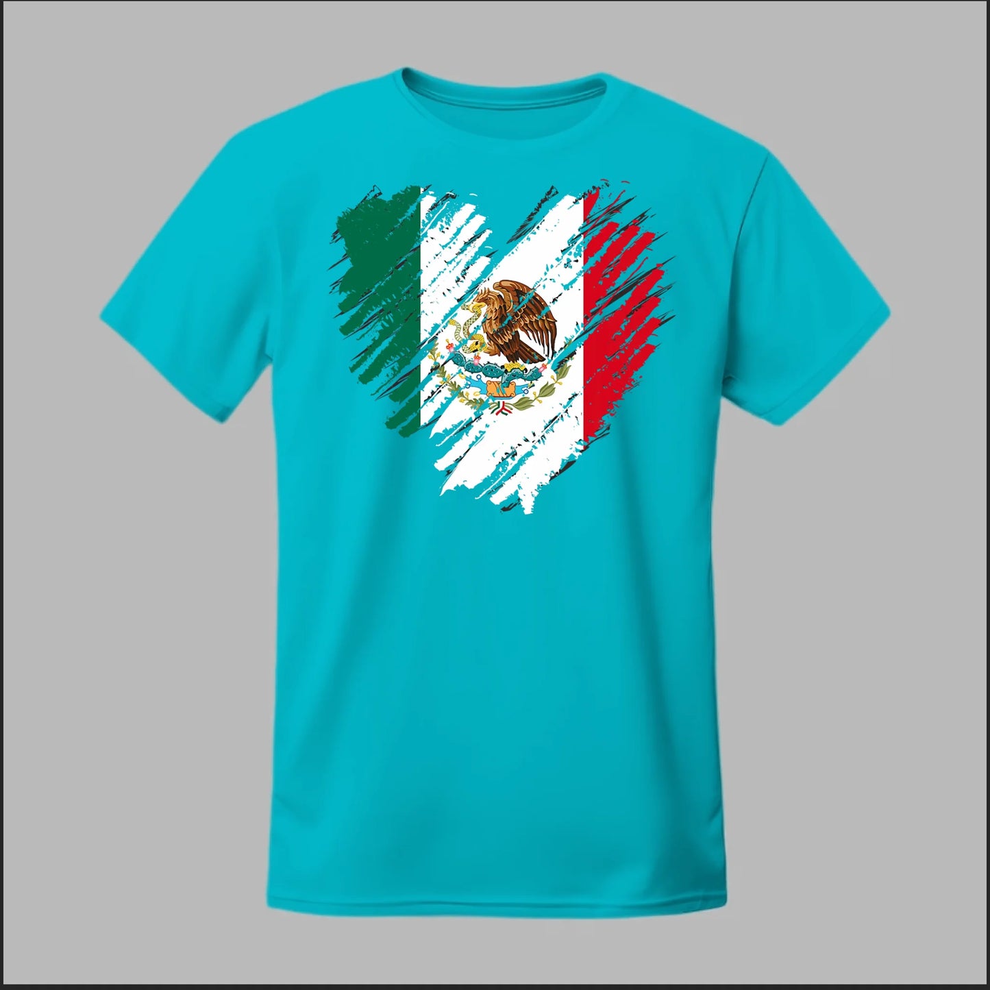 Mexican Flag Heart Tee