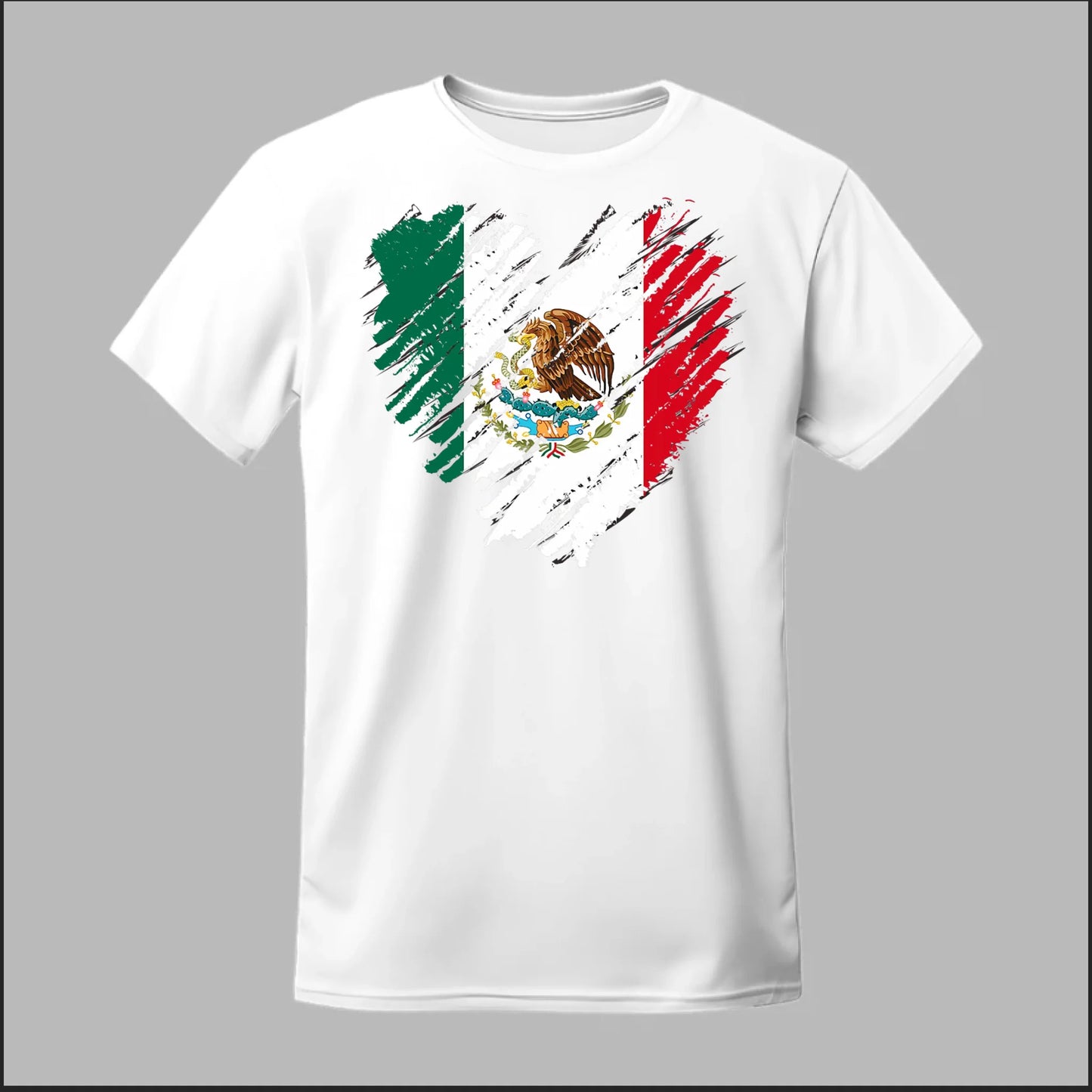 Mexican Flag Heart Tee