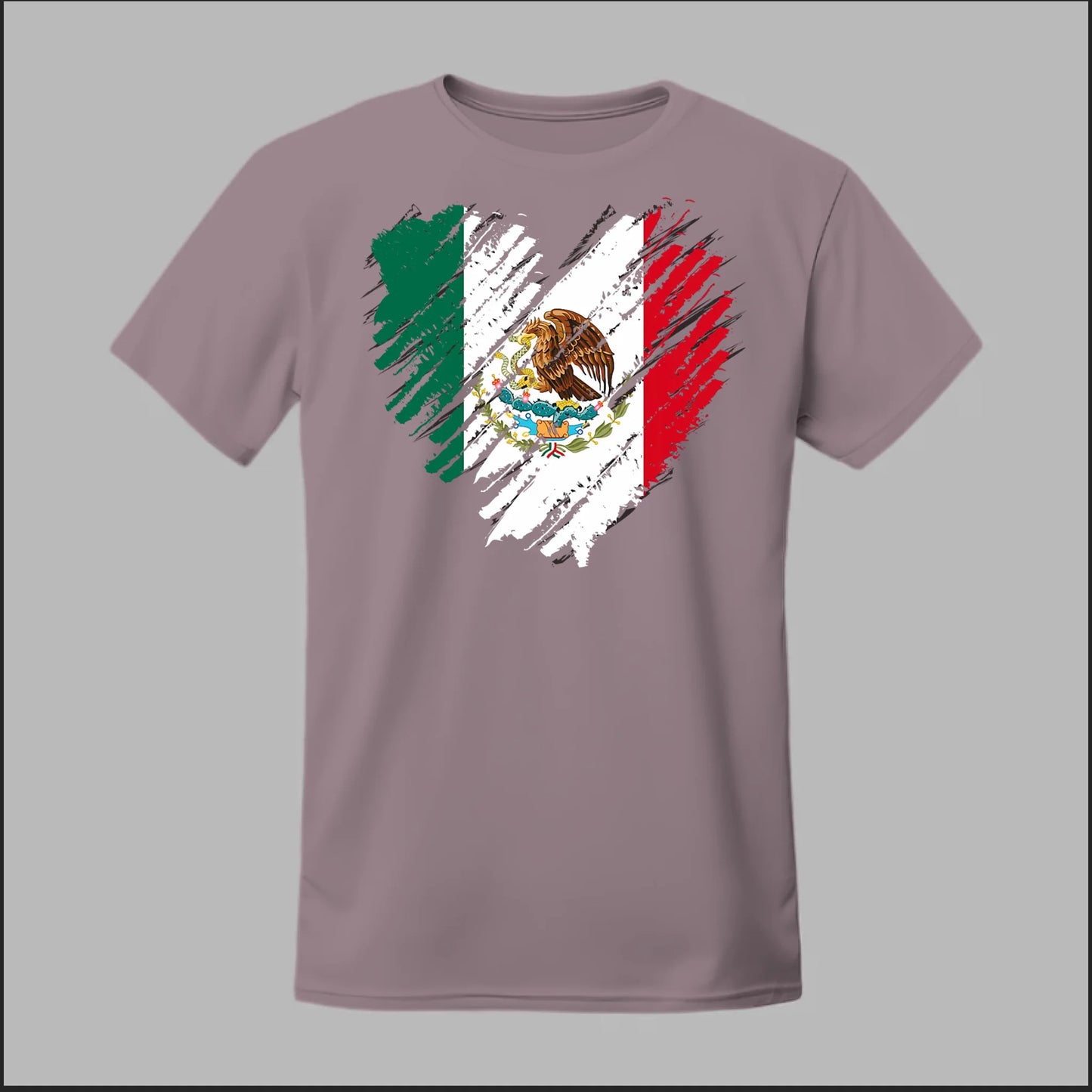 Mexican Flag Heart Tee