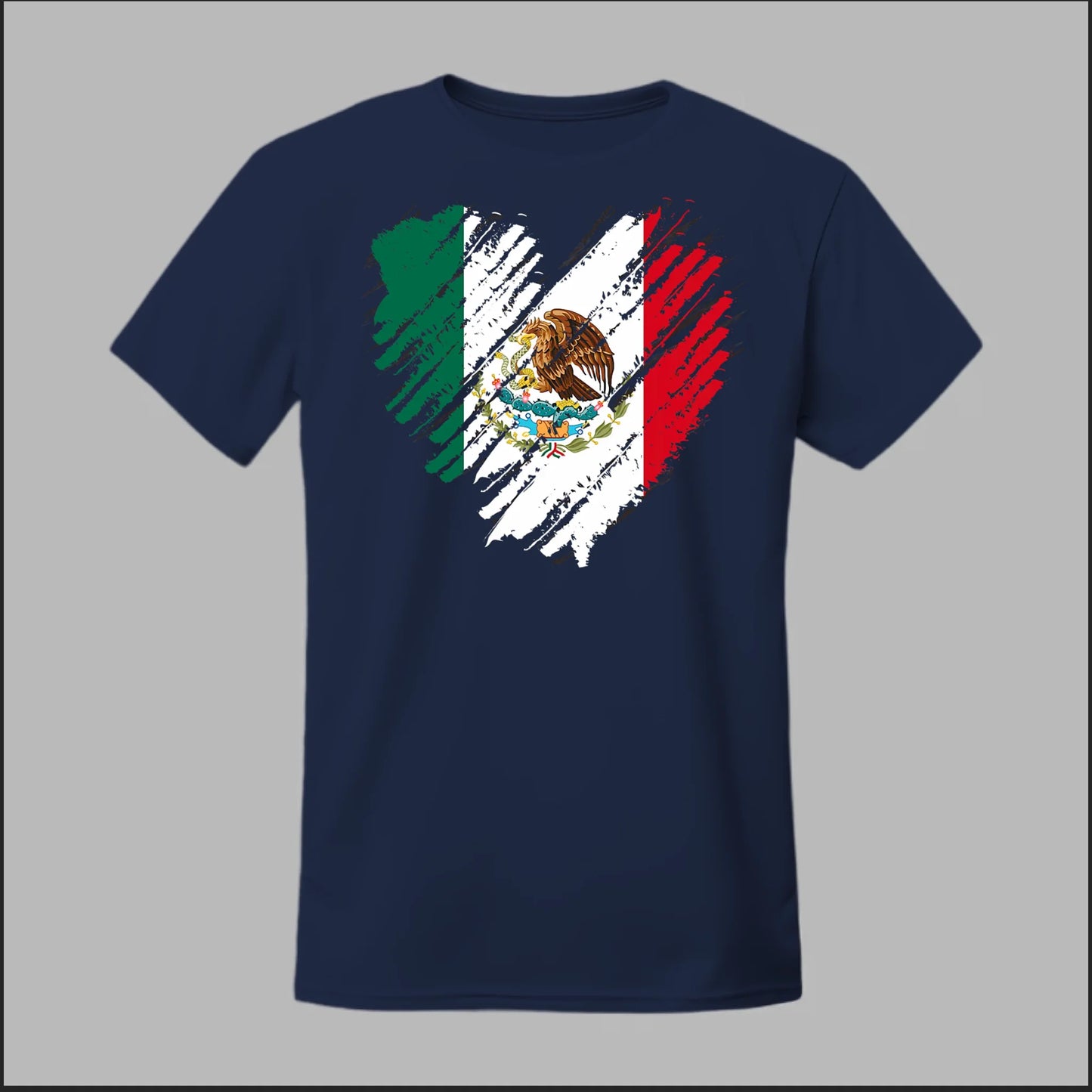 Mexican Flag Heart Tee