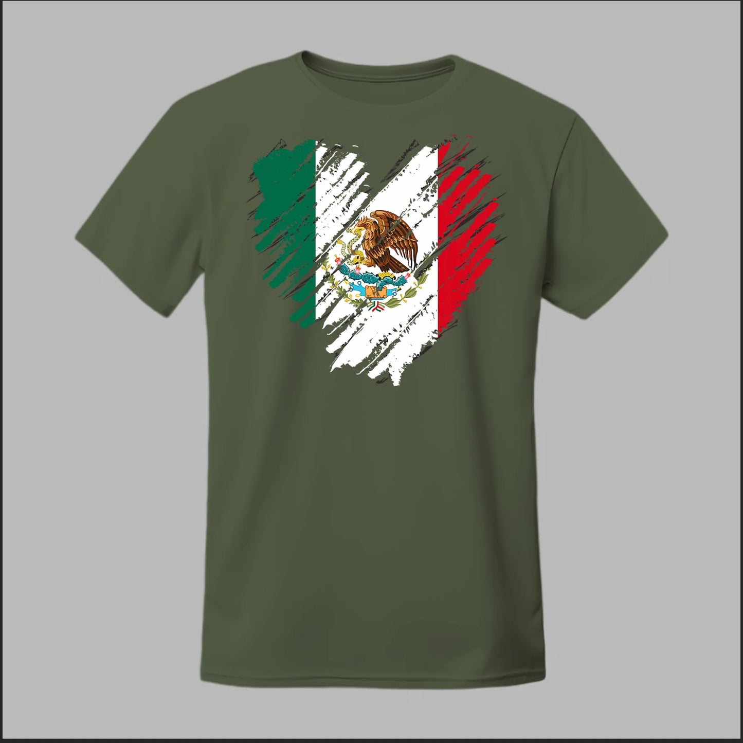 Mexican Flag Heart Tee