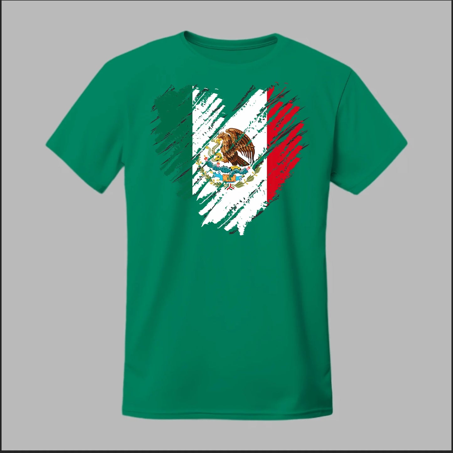 Mexican Flag Heart Tee