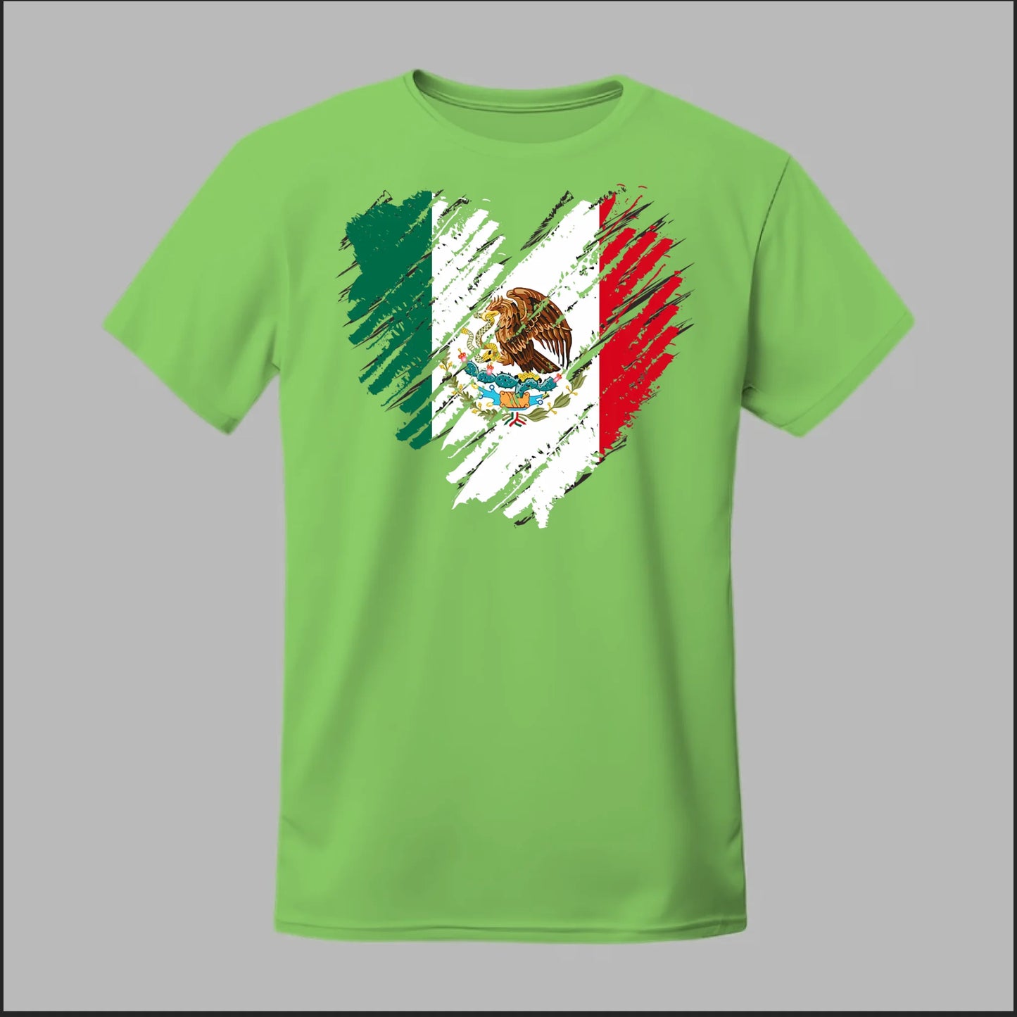 Mexican Flag Heart Tee
