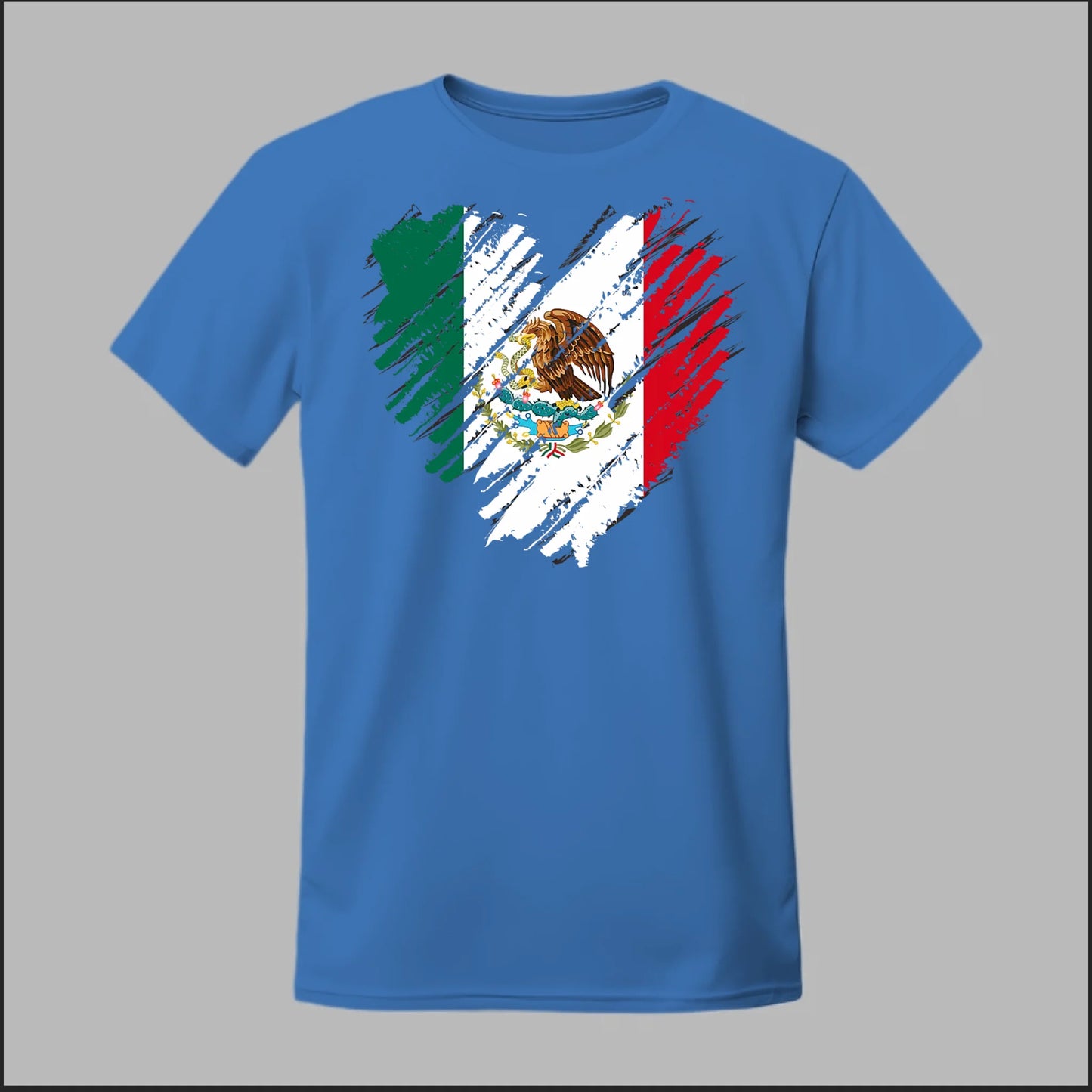 Mexican Flag Heart Tee