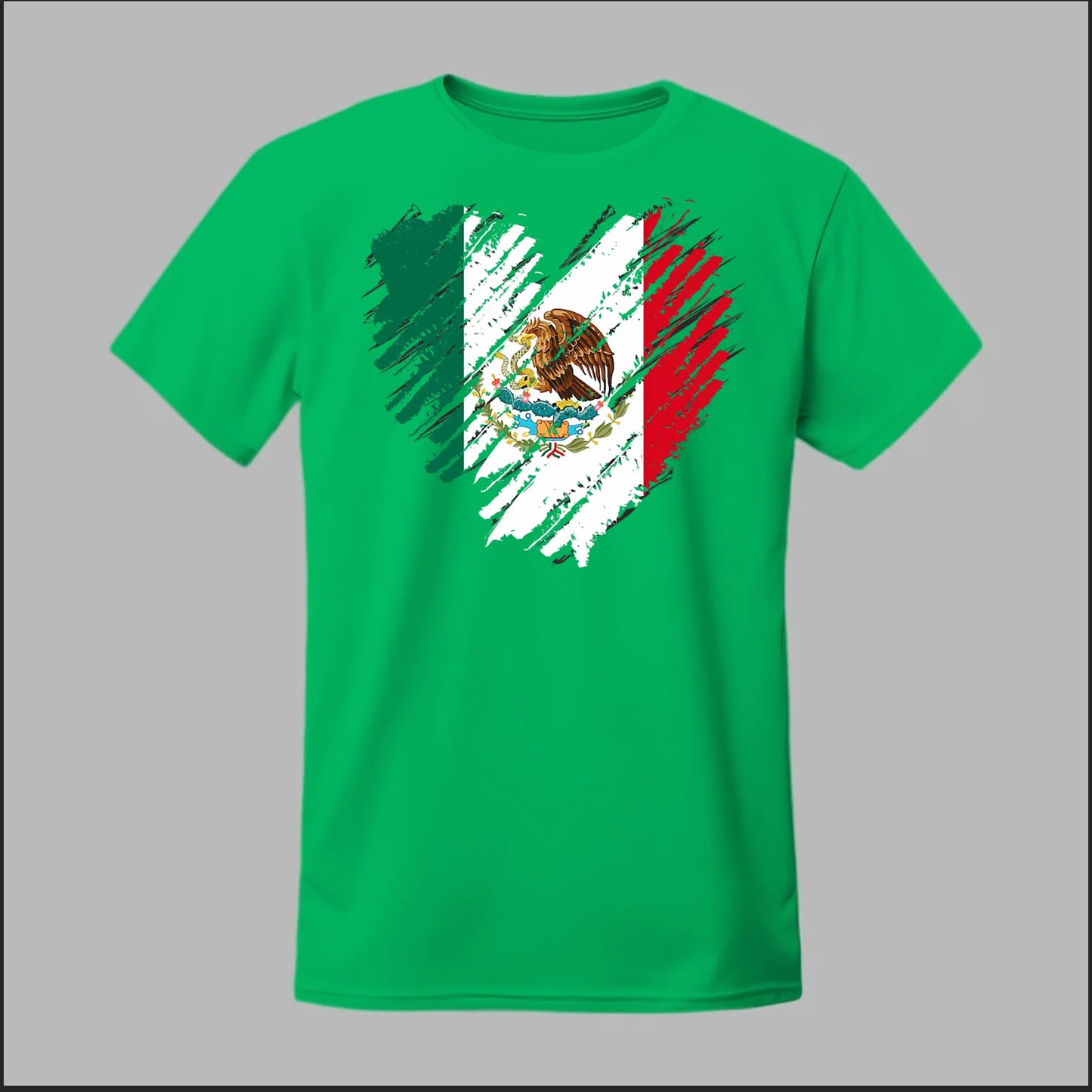 Mexican Flag Heart Tee