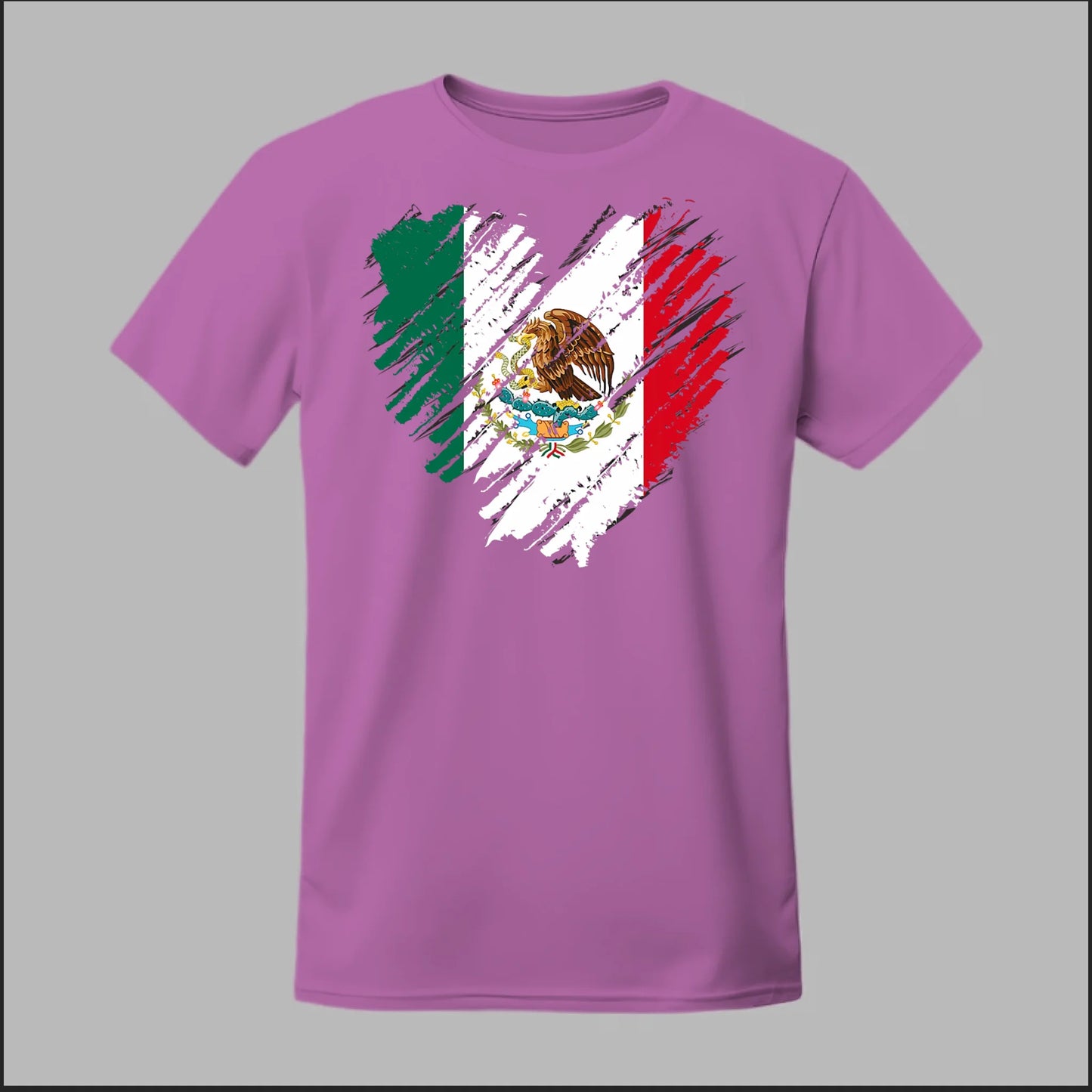 Mexican Flag Heart Tee
