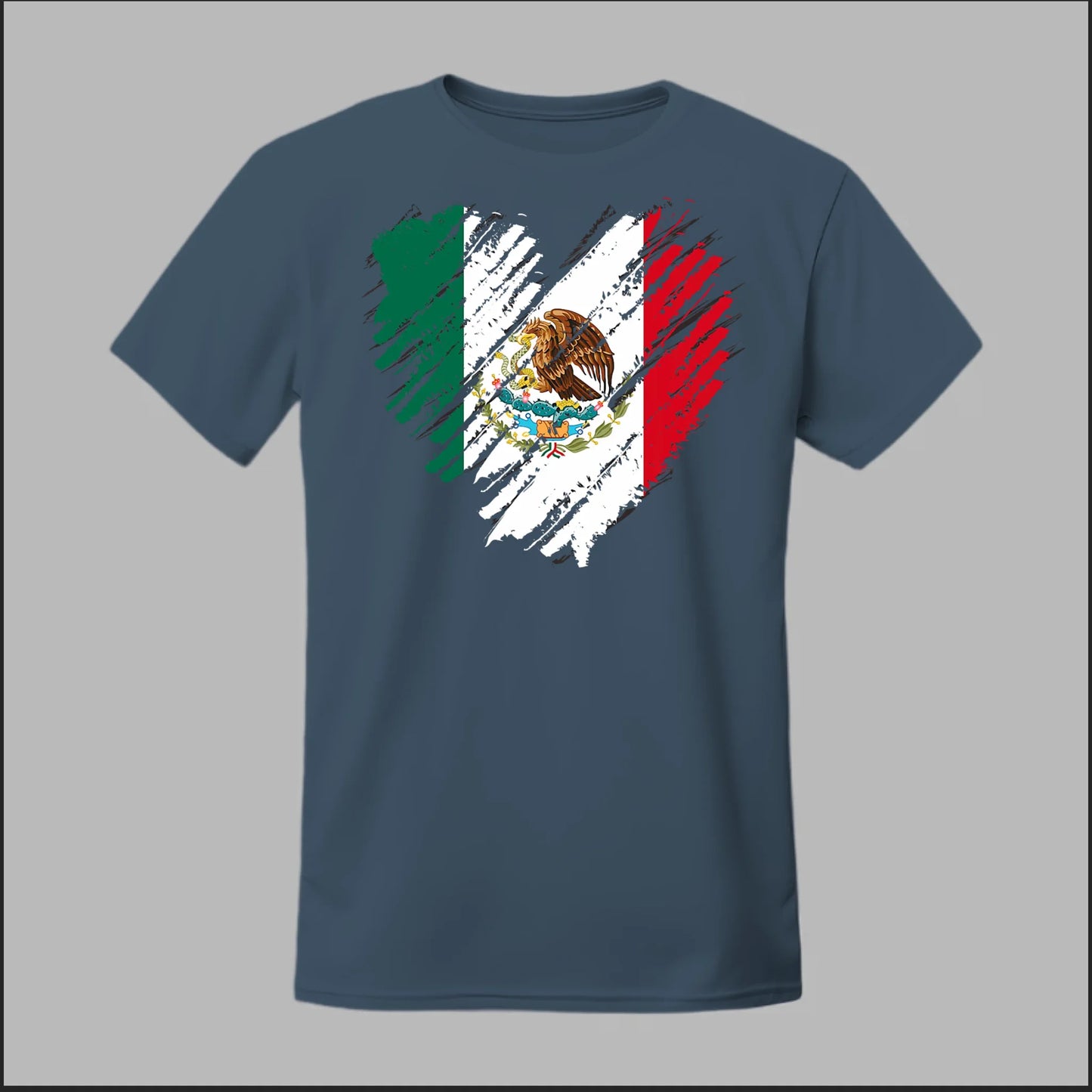 Mexican Flag Heart Tee
