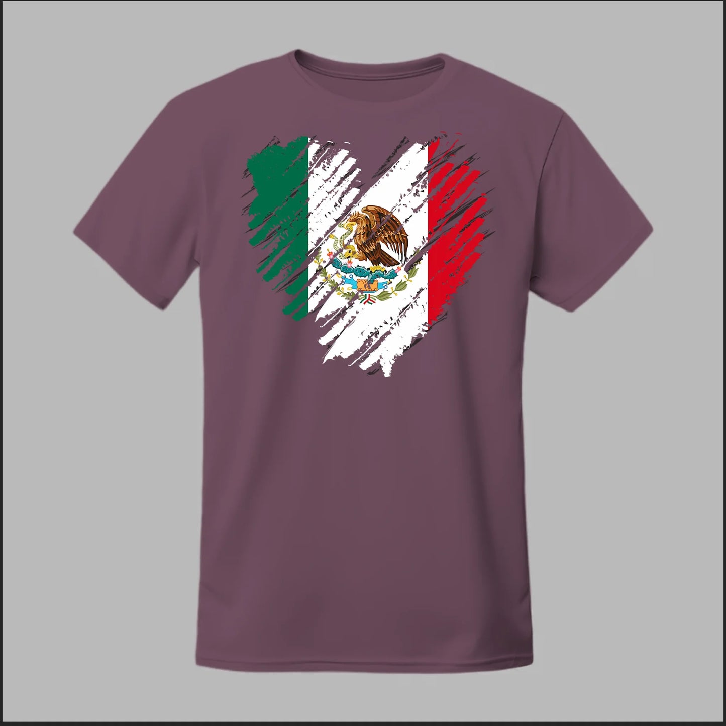 Mexican Flag Heart Tee