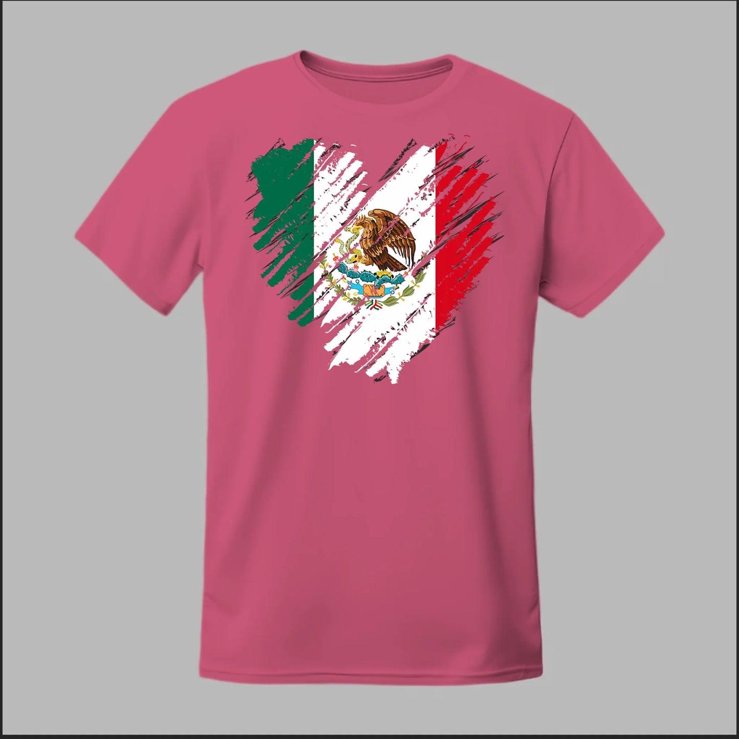 Mexican Flag Heart Tee