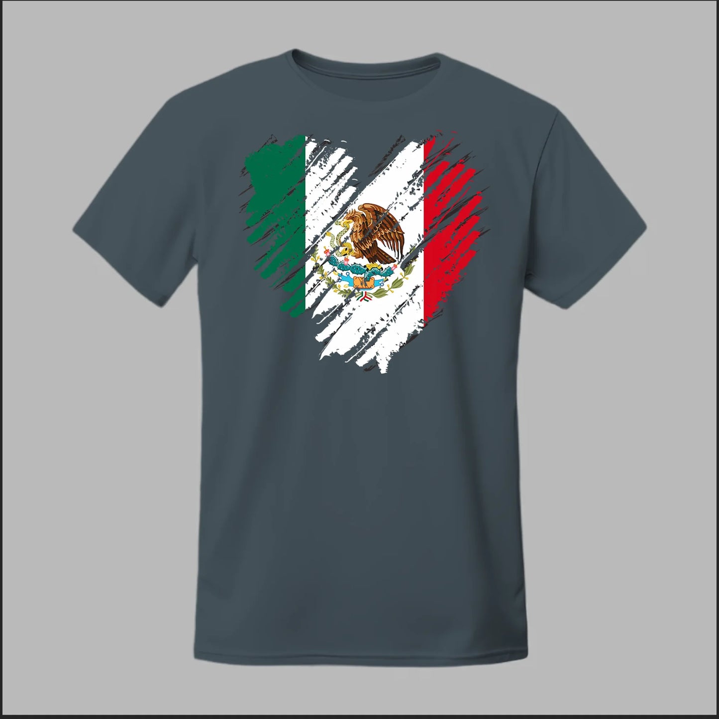 Mexican Flag Heart Tee
