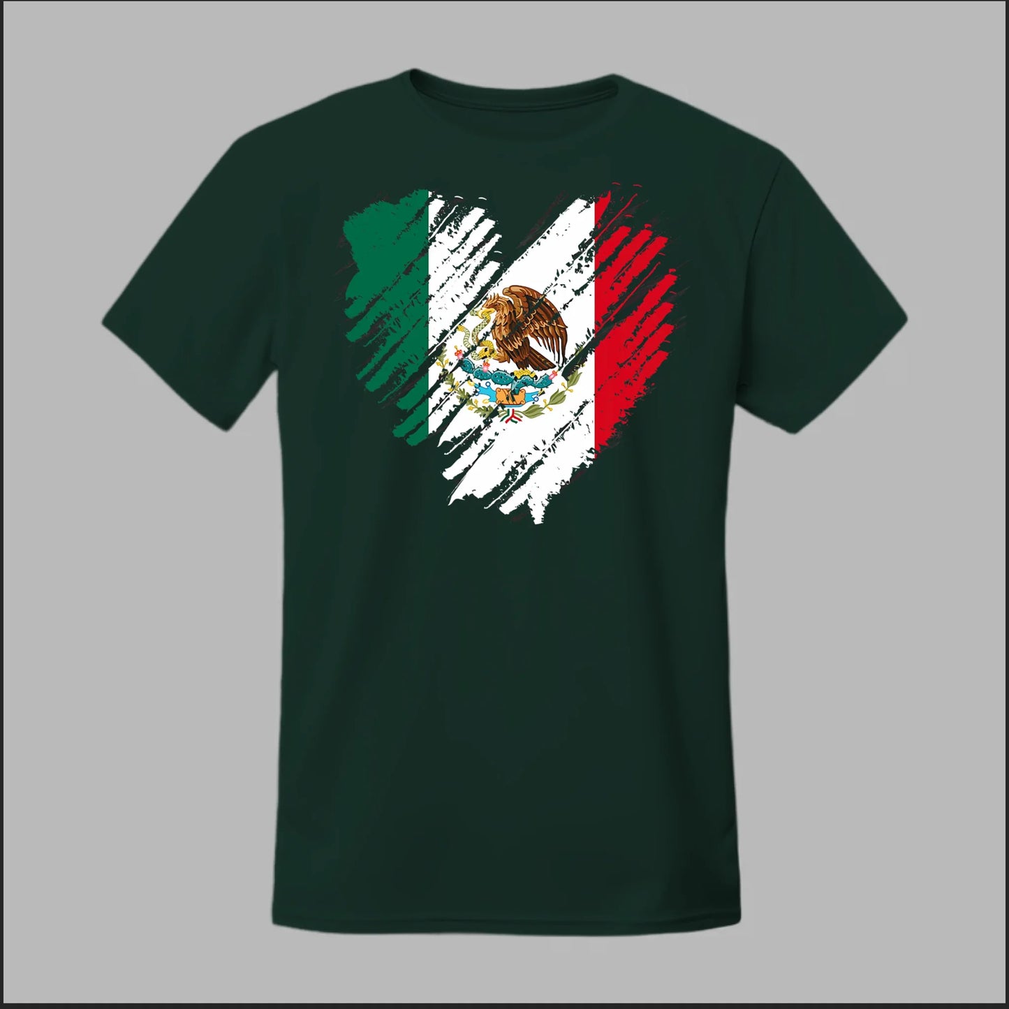 Mexican Flag Heart Tee