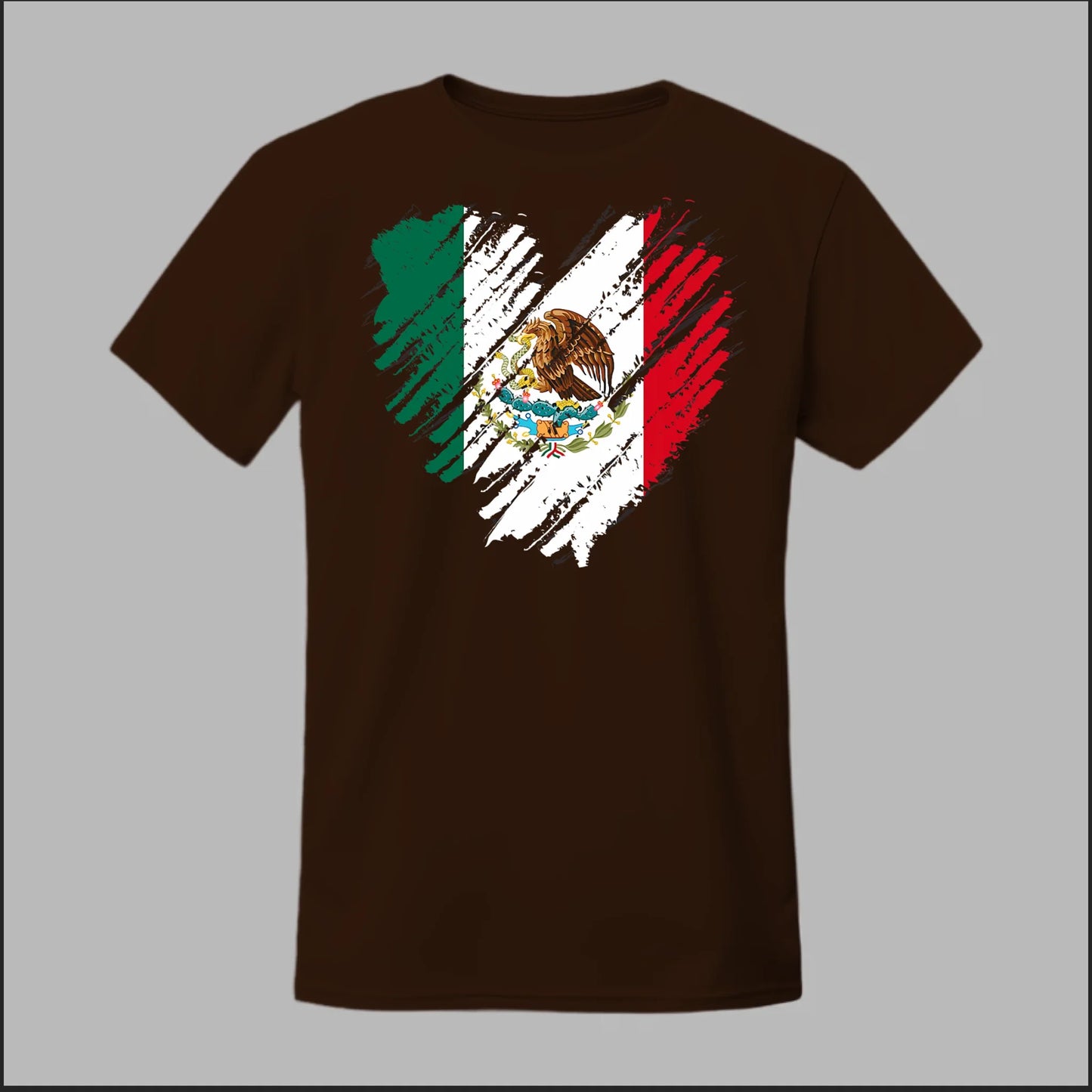 Mexican Flag Heart Tee