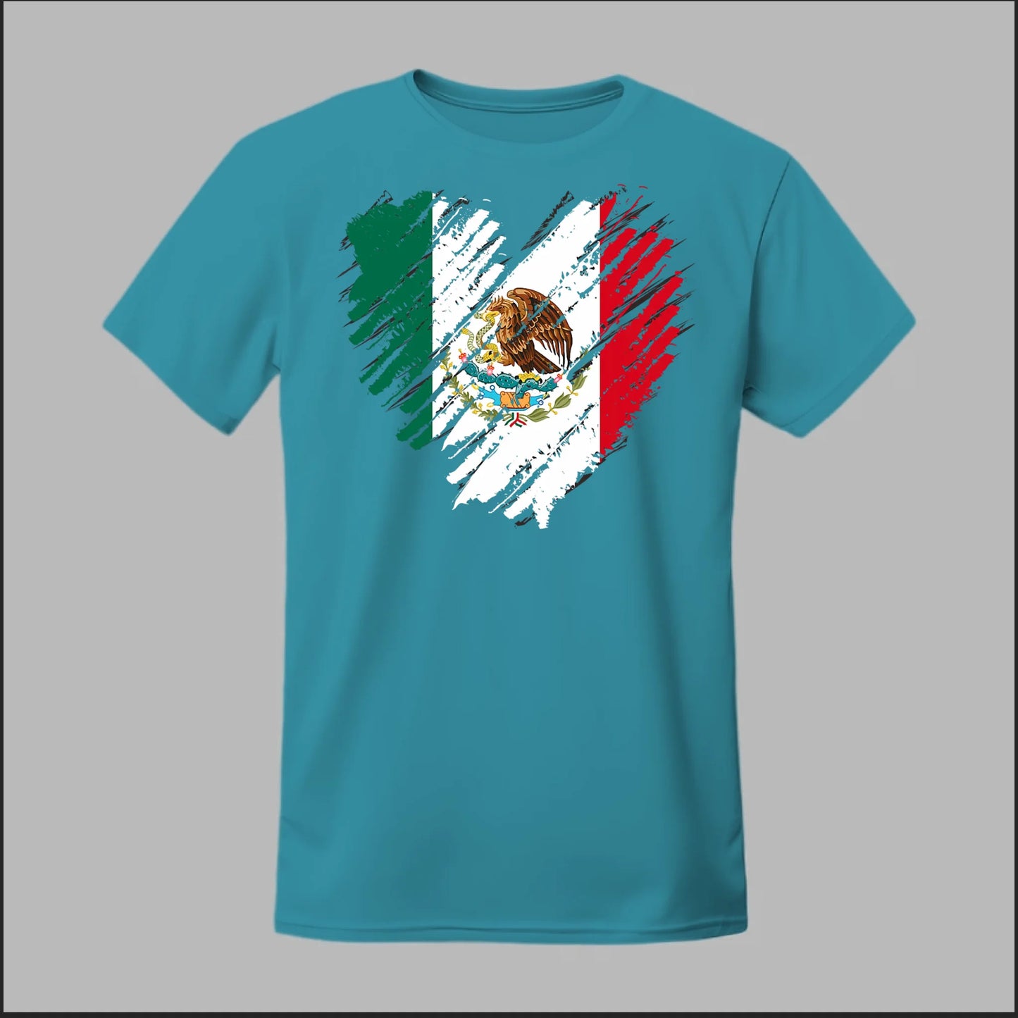 Mexican Flag Heart Tee