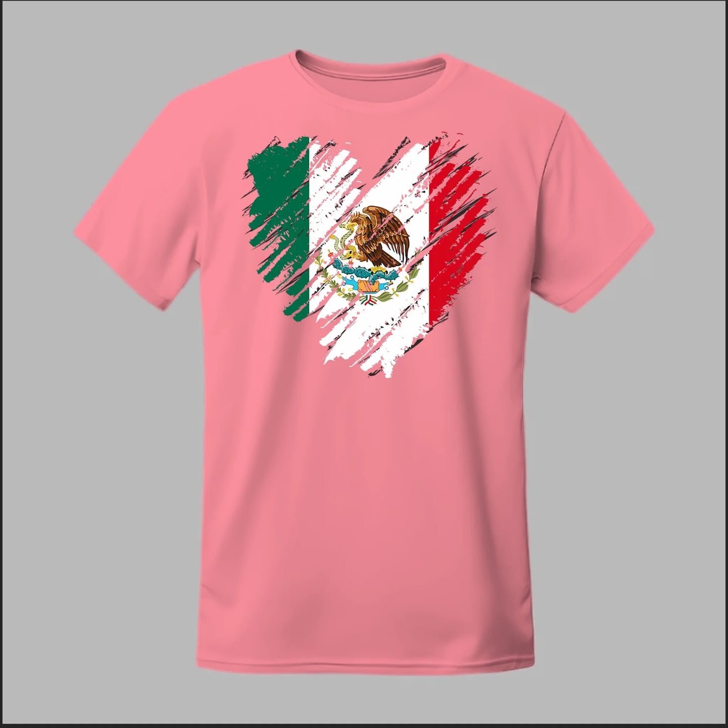 Mexican Flag Heart Tee