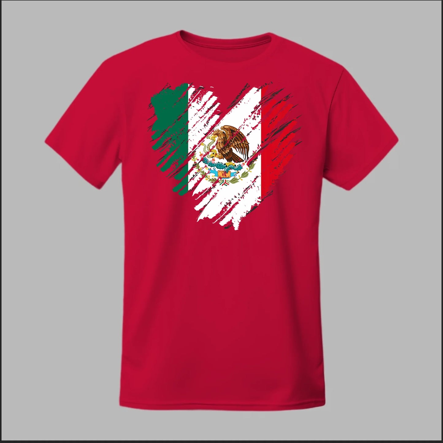 Mexican Flag Heart Tee