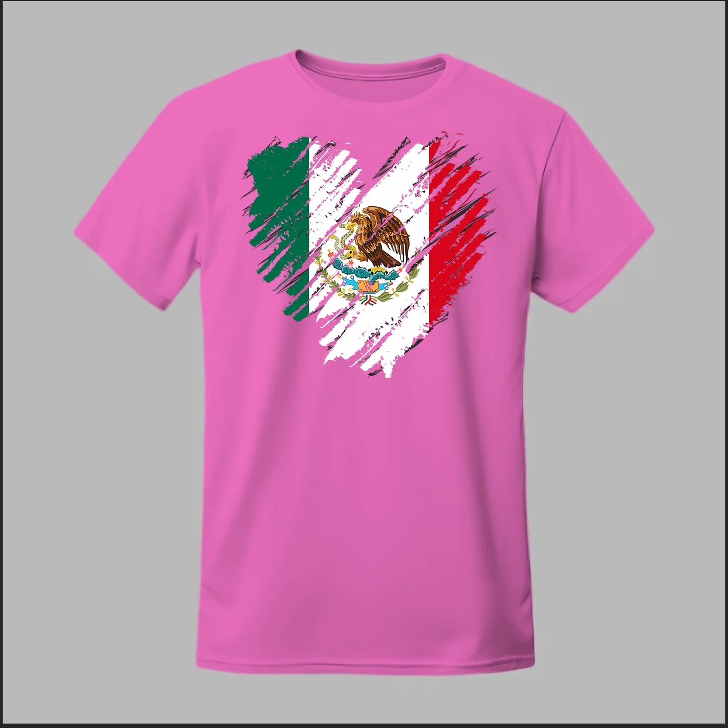 Mexican Flag Heart Tee