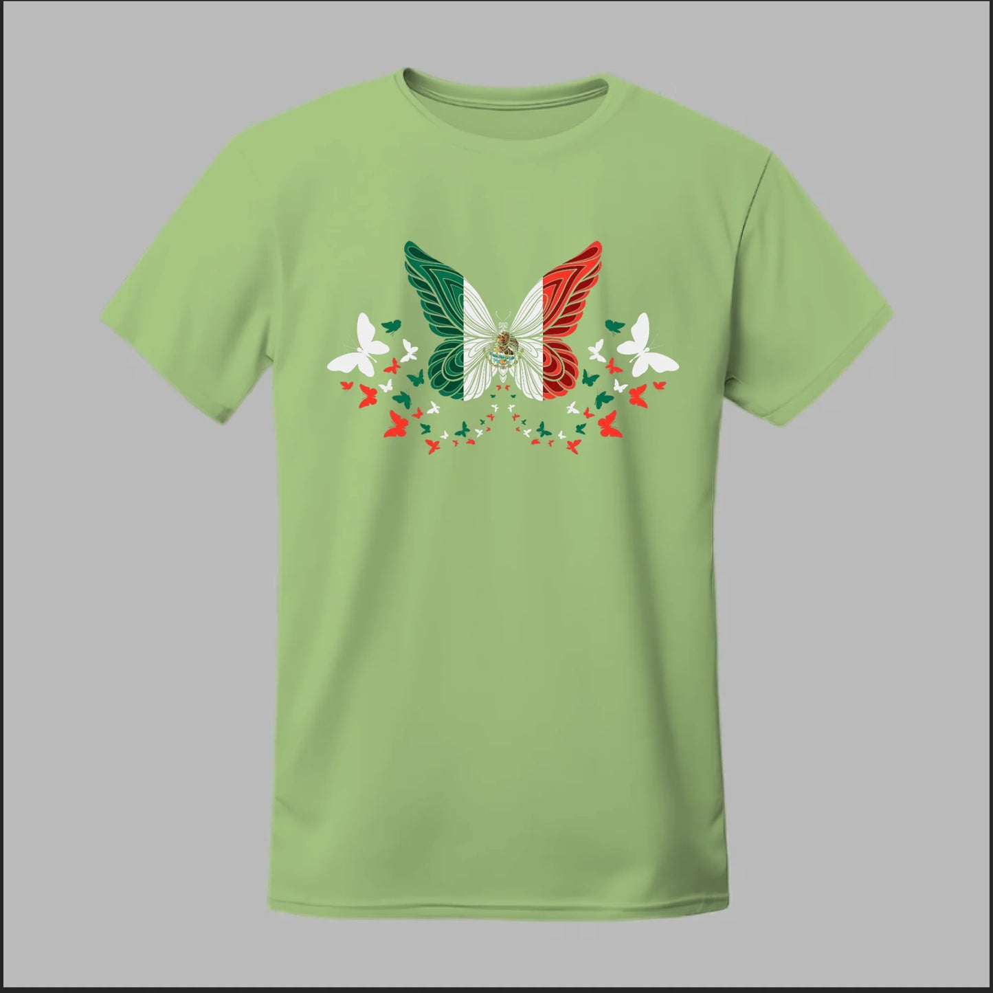 Mexican Flag Butterfly Tee