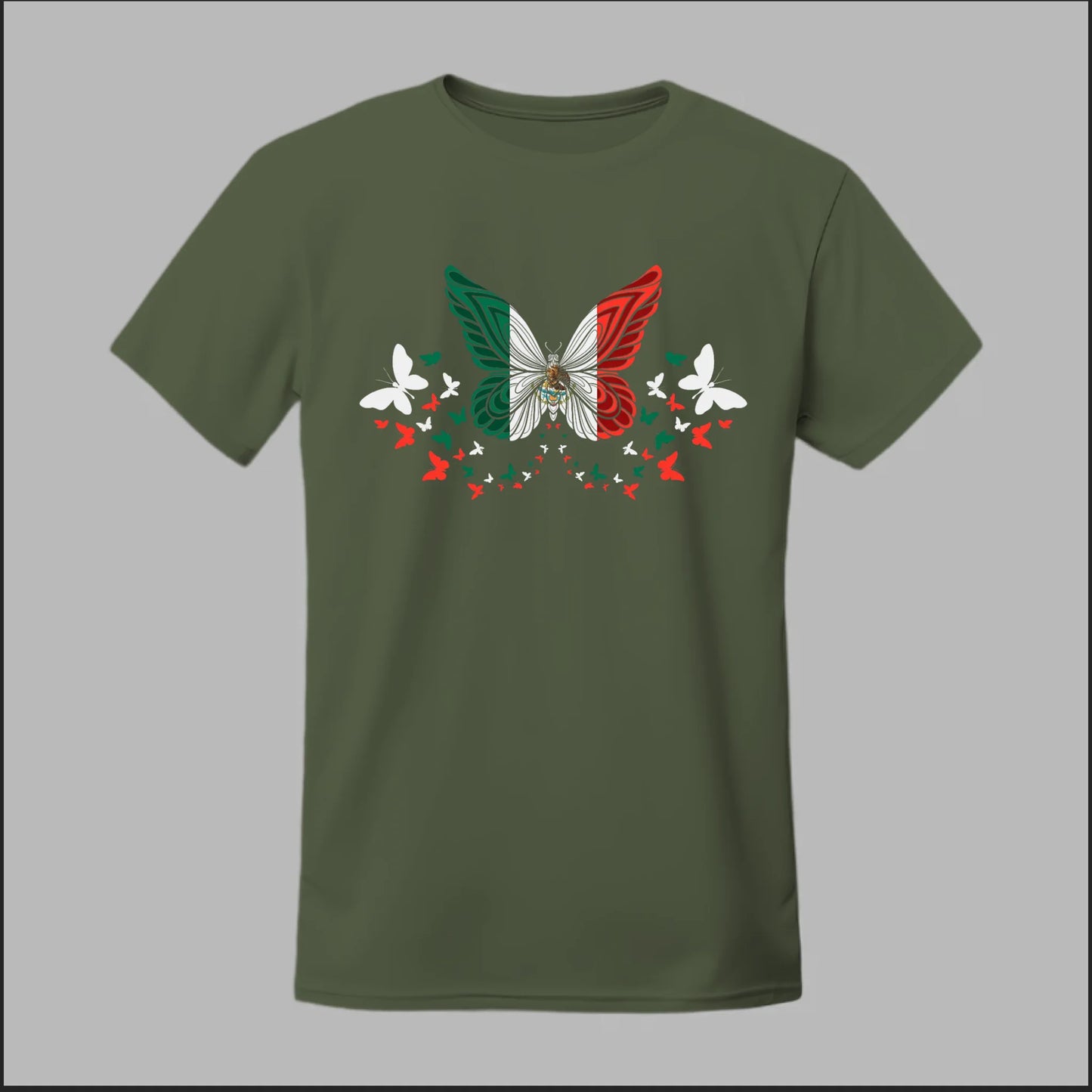 Mexican Flag Butterfly Tee