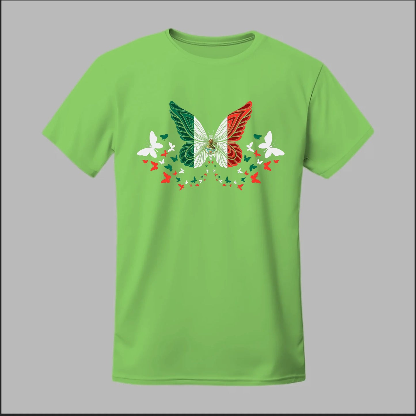 Mexican Flag Butterfly Tee