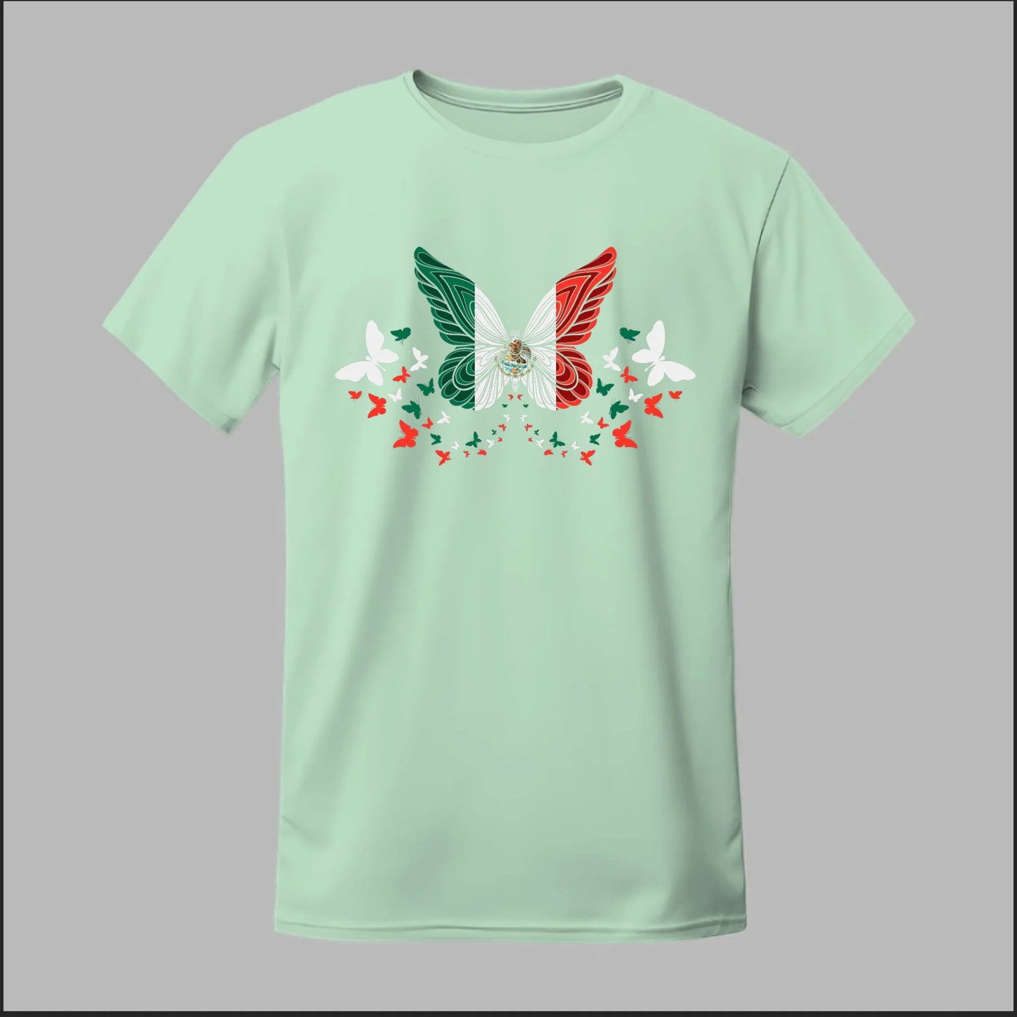 Mexican Flag Butterfly Tee