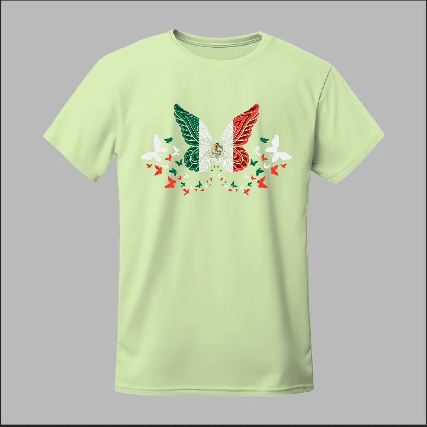 Mexican Flag Butterfly Tee