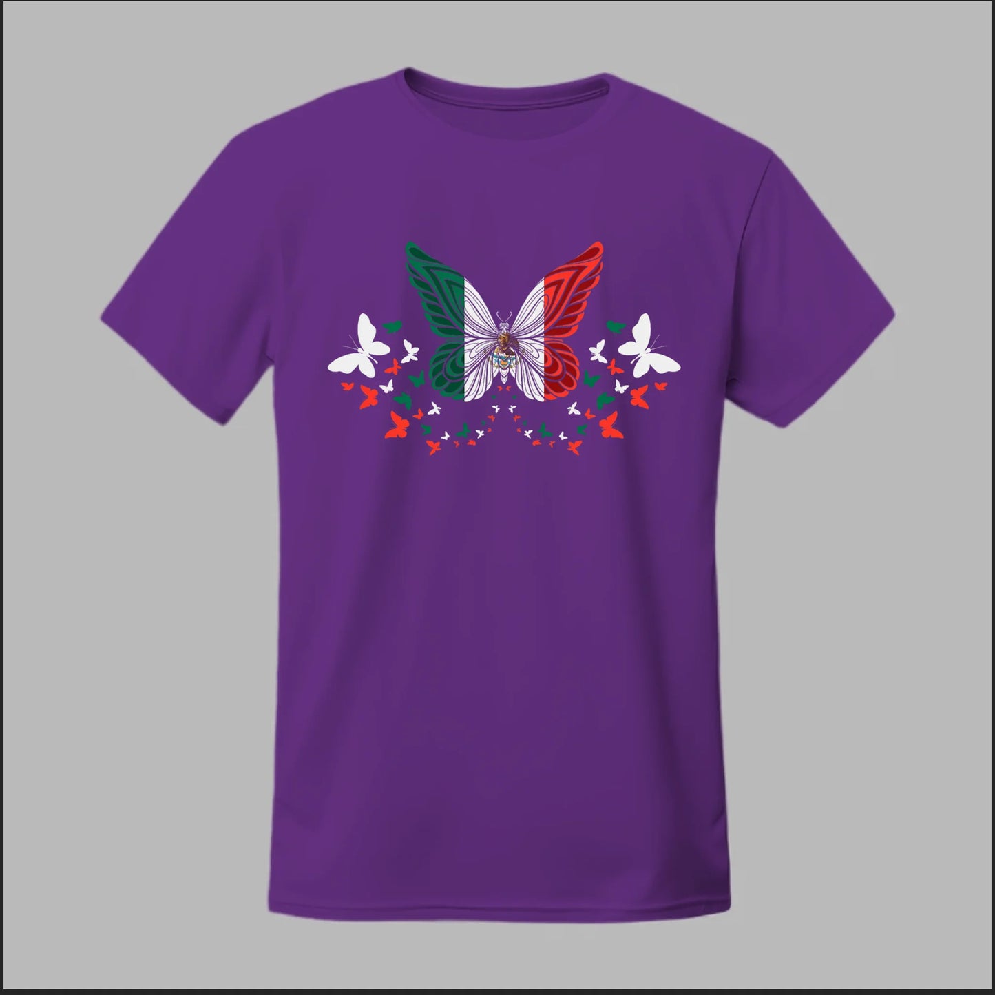 Mexican Flag Butterfly Tee