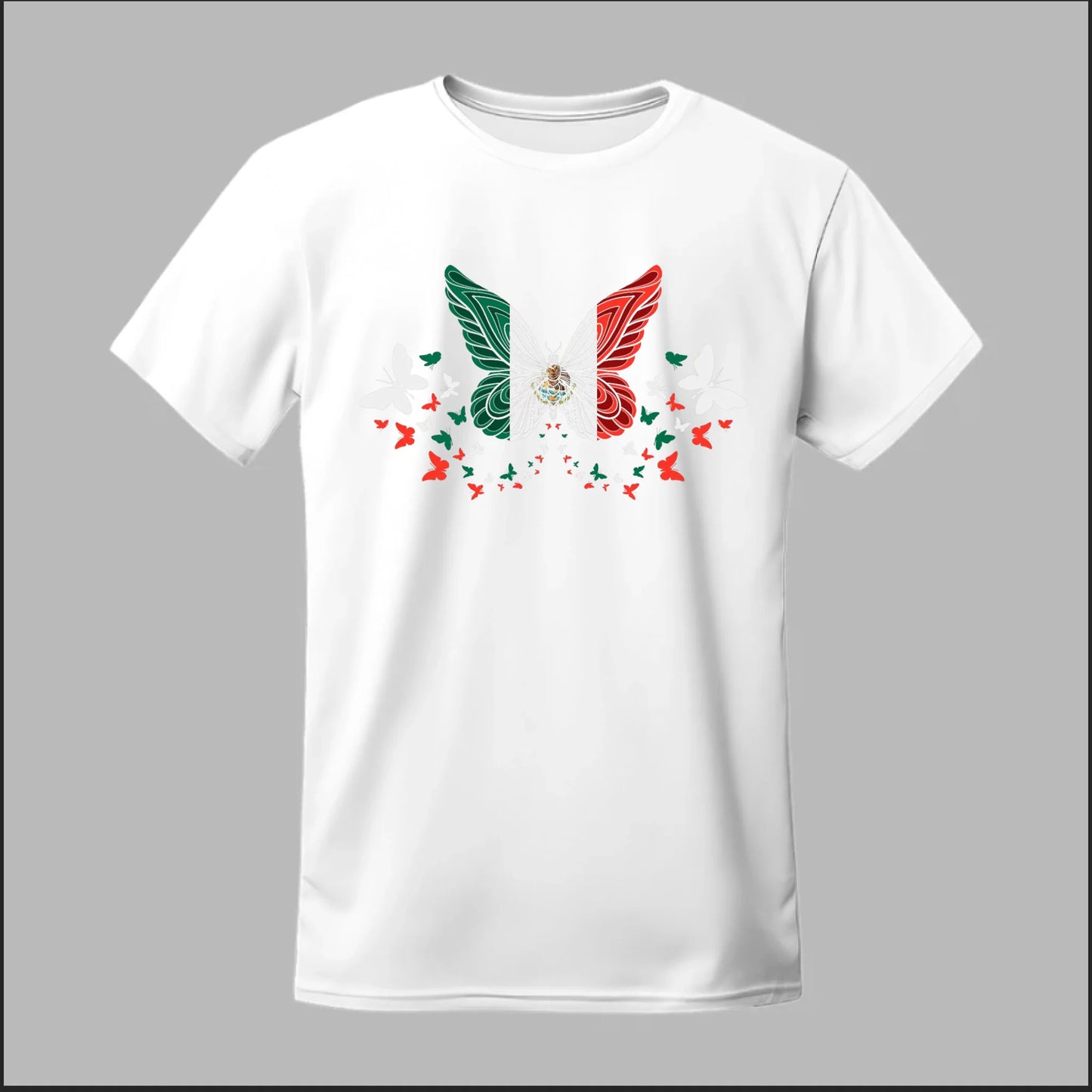 Mexican Flag Butterfly Tee