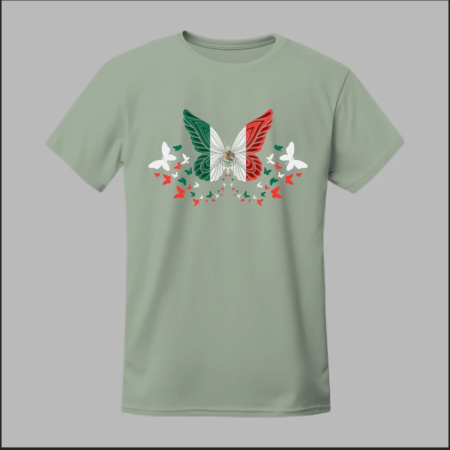 Mexican Flag Butterfly Tee