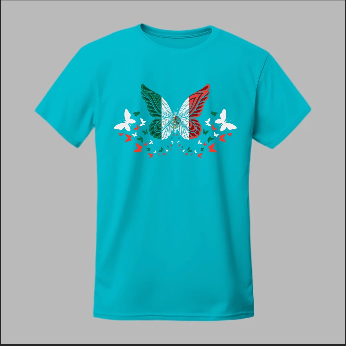 Mexican Flag Butterfly Tee