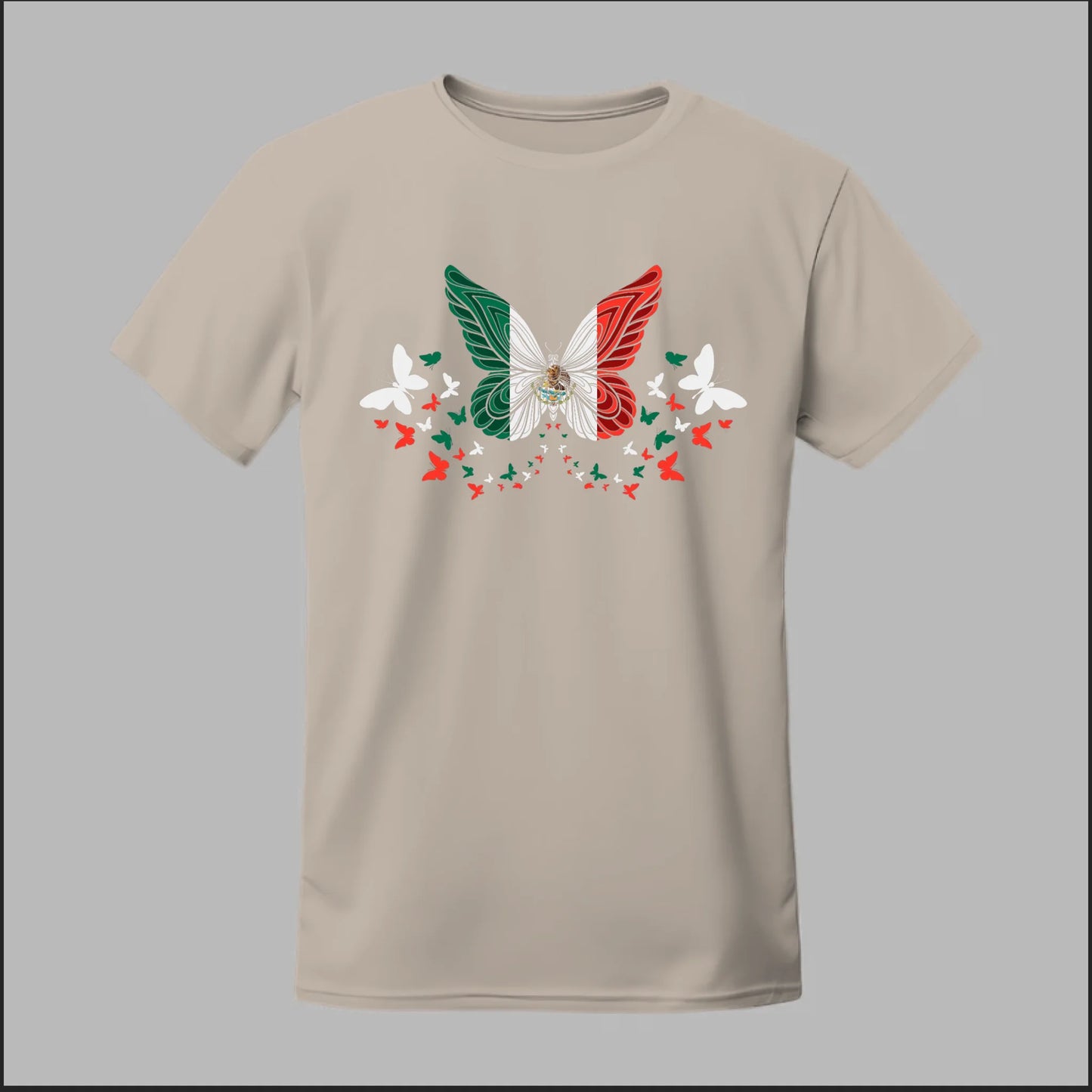 Mexican Flag Butterfly Tee