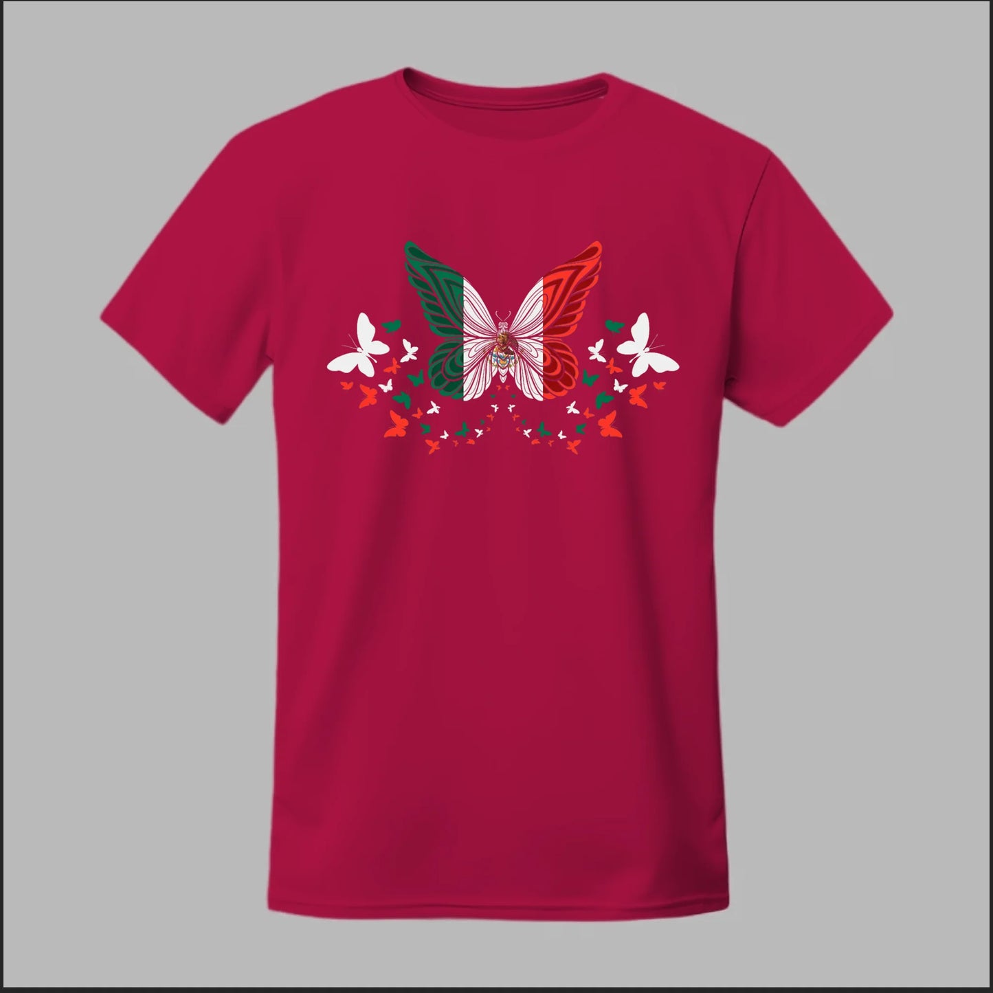Mexican Flag Butterfly Tee