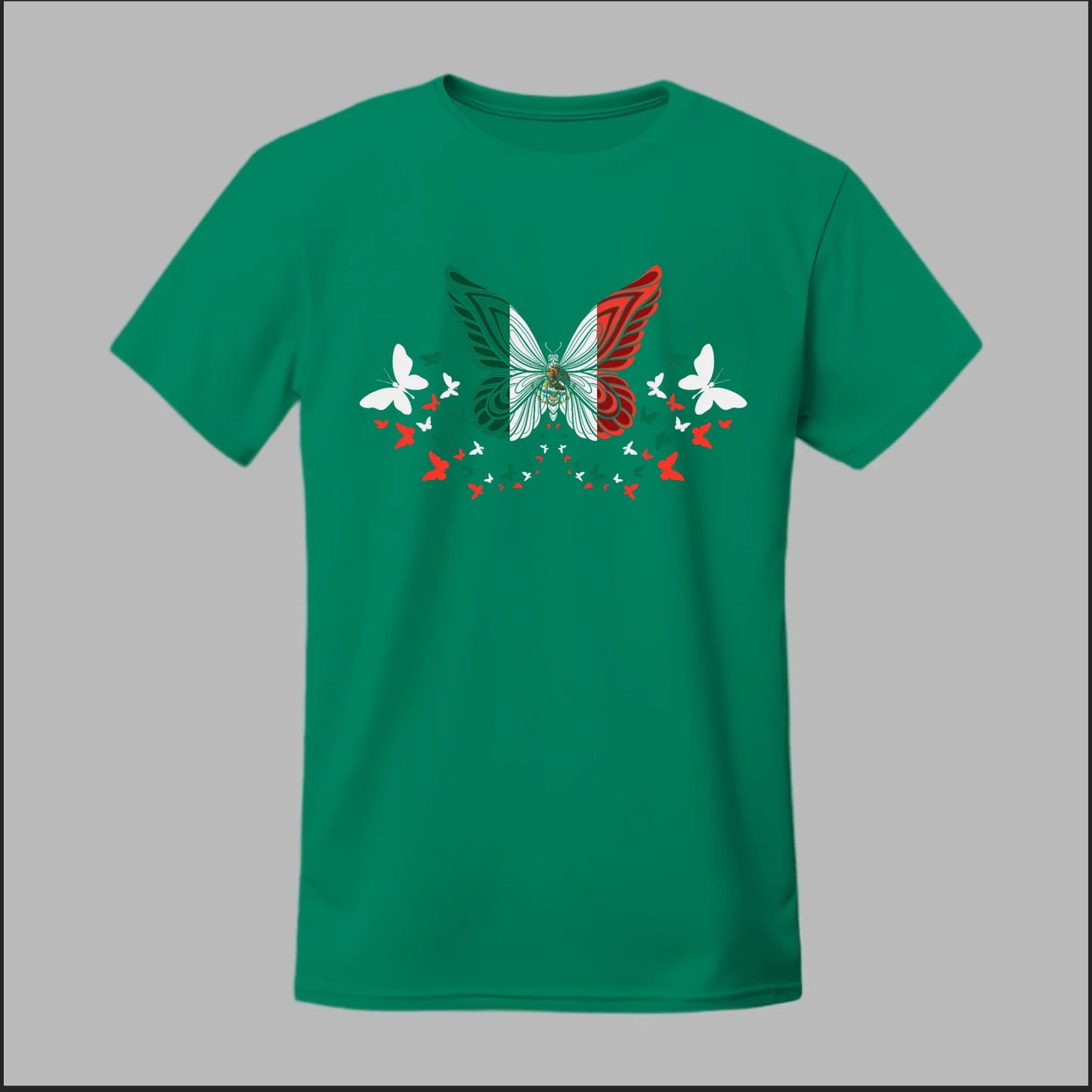 Mexican Flag Butterfly Tee