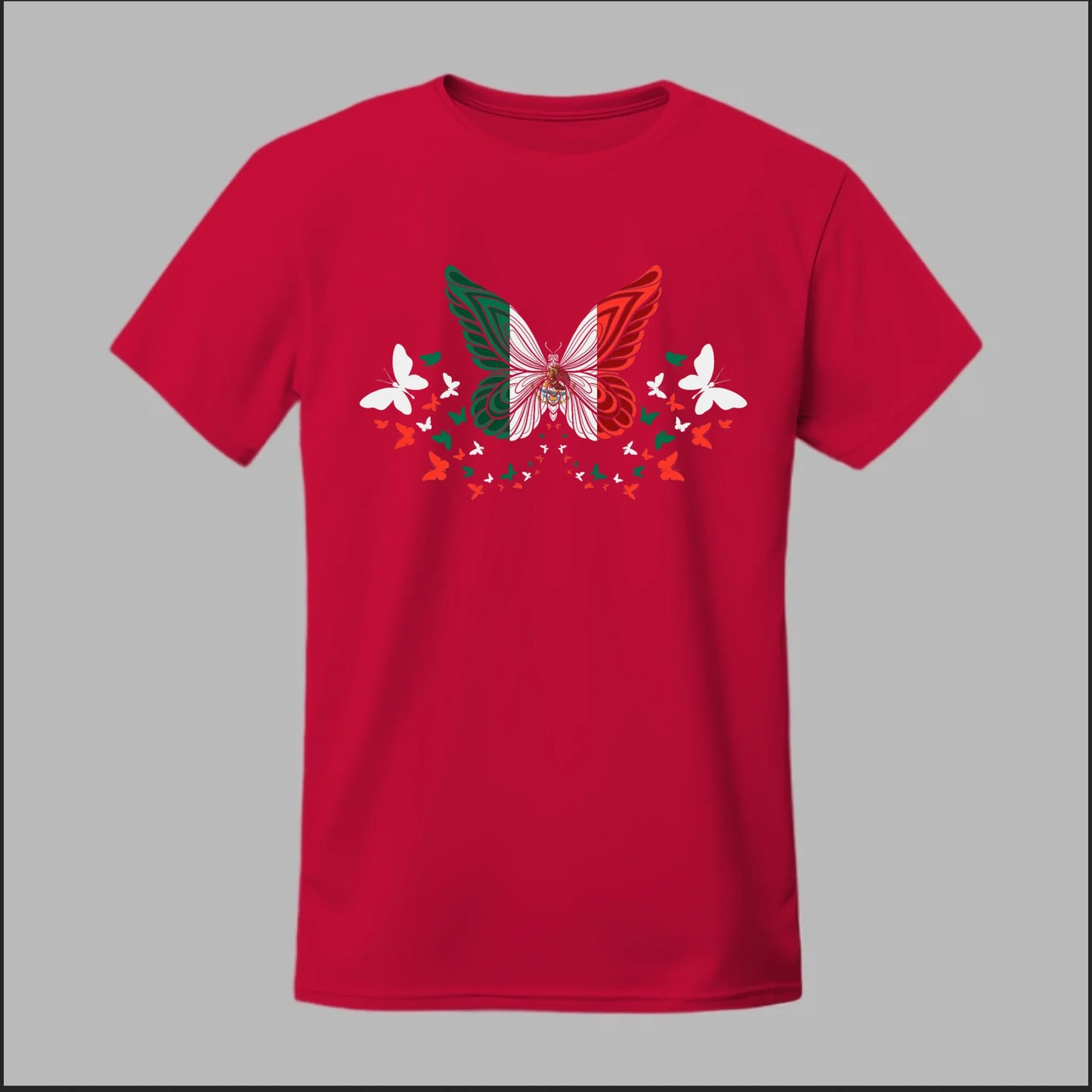 Mexican Flag Butterfly Tee