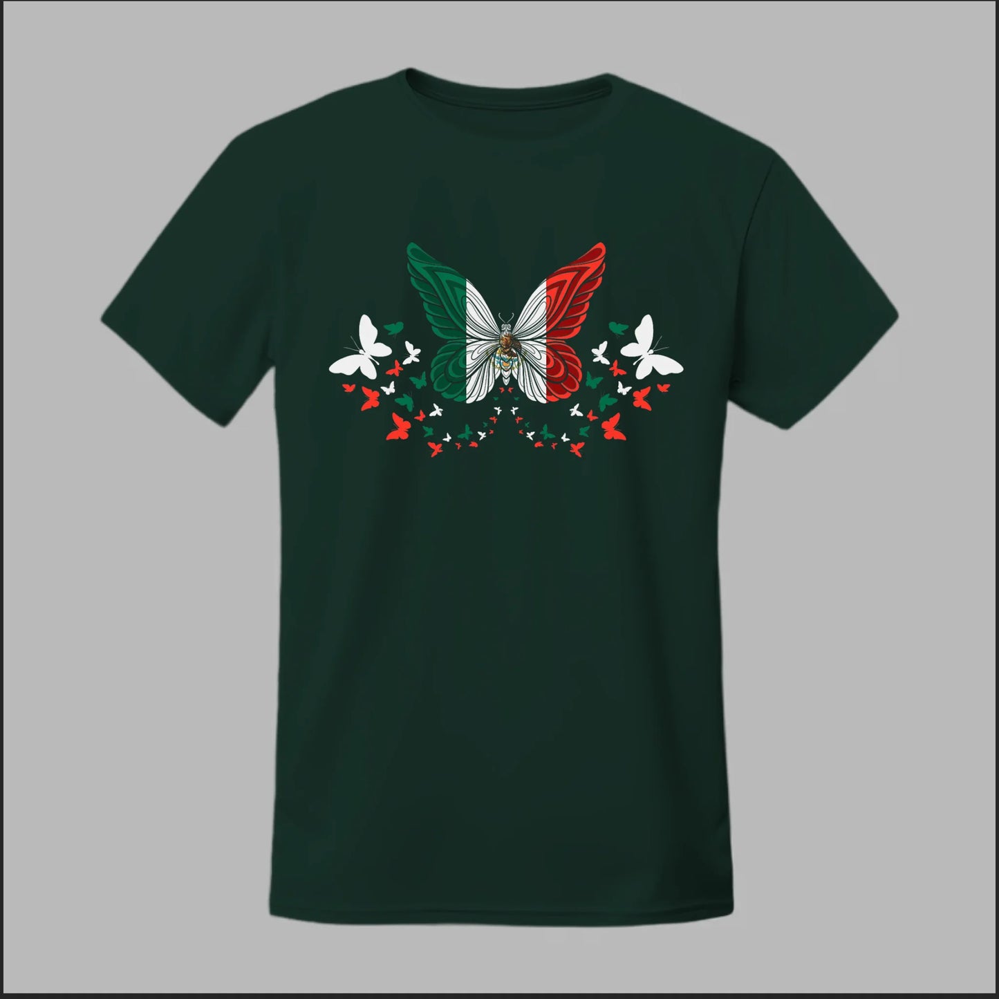 Mexican Flag Butterfly Tee