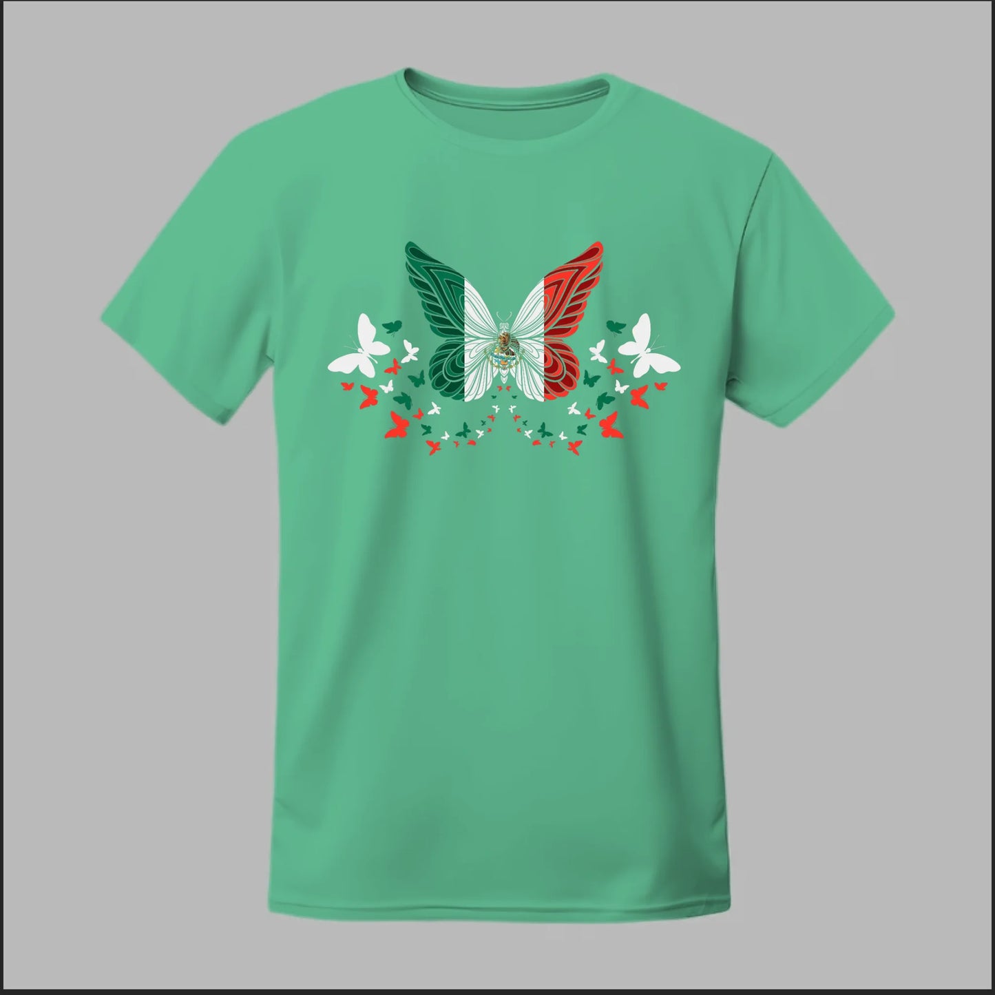Mexican Flag Butterfly Tee