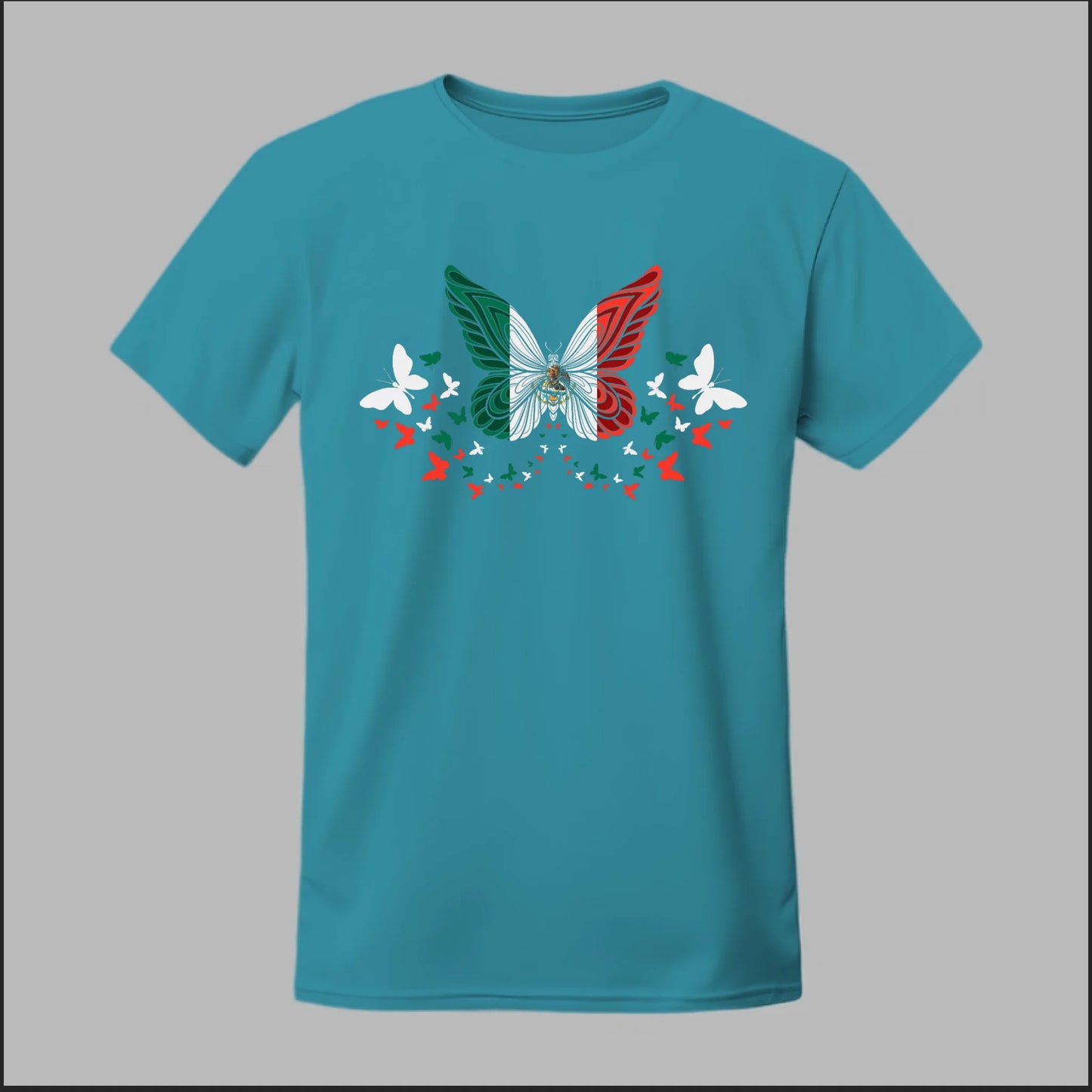 Mexican Flag Butterfly Tee