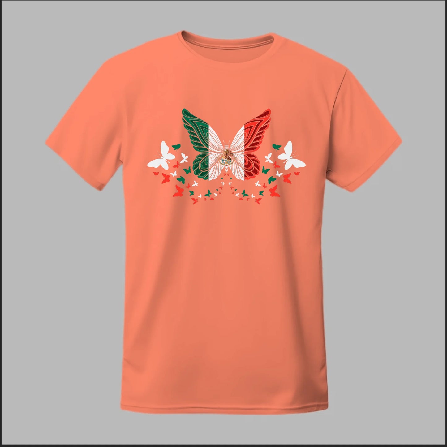 Mexican Flag Butterfly Tee