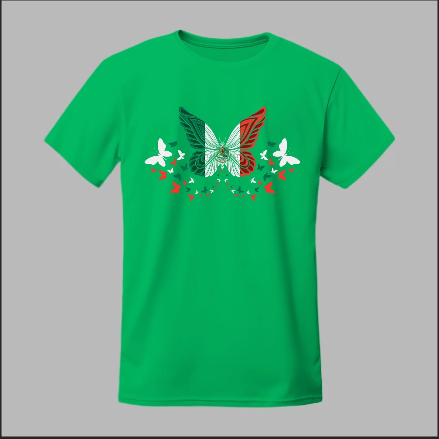 Mexican Flag Butterfly Tee
