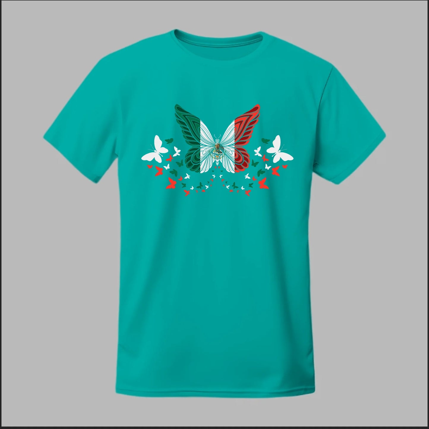 Mexican Flag Butterfly Tee
