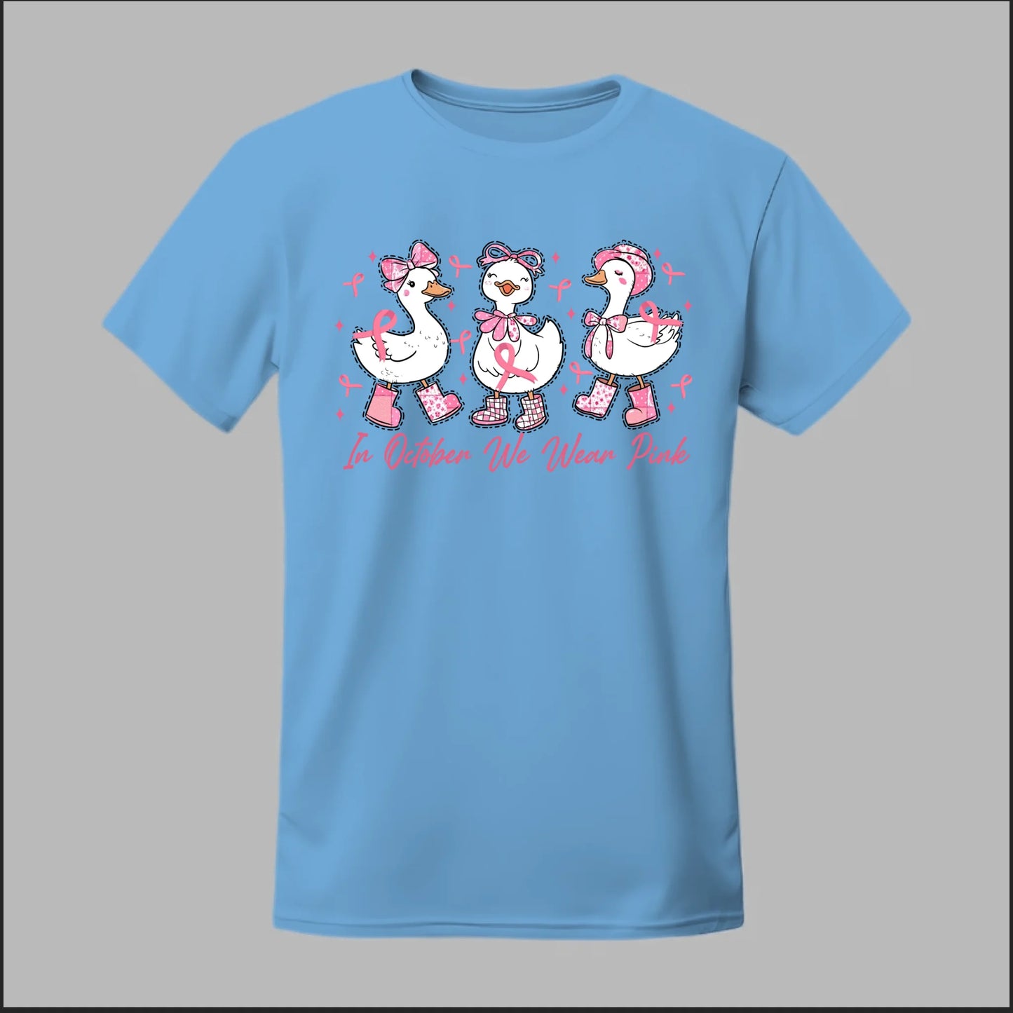 In October We Wear Pink Geese Tee