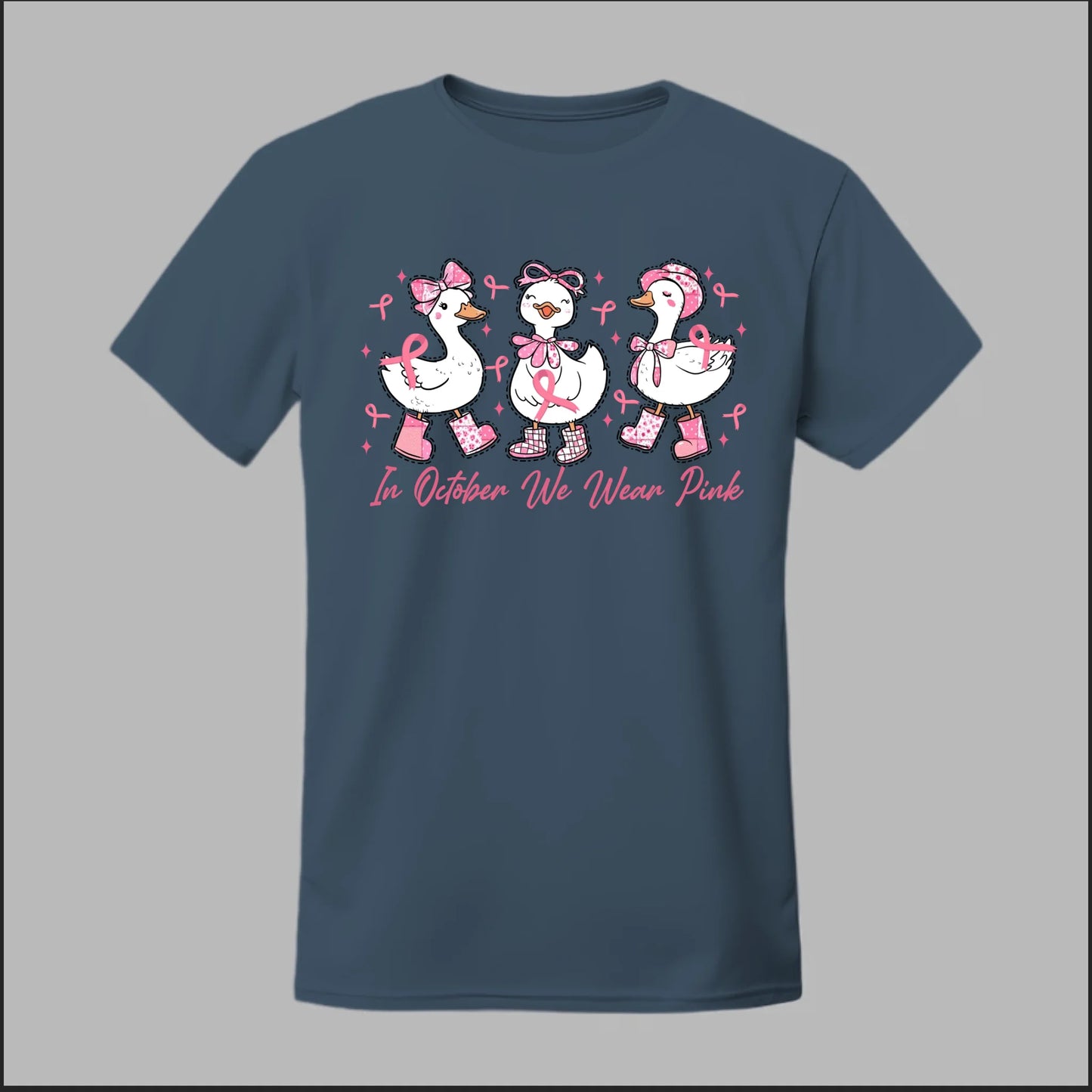 In October We Wear Pink Geese Tee
