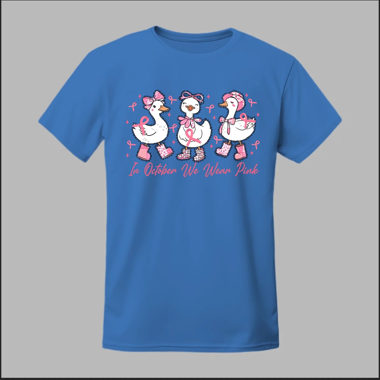 In October We Wear Pink Geese Tee