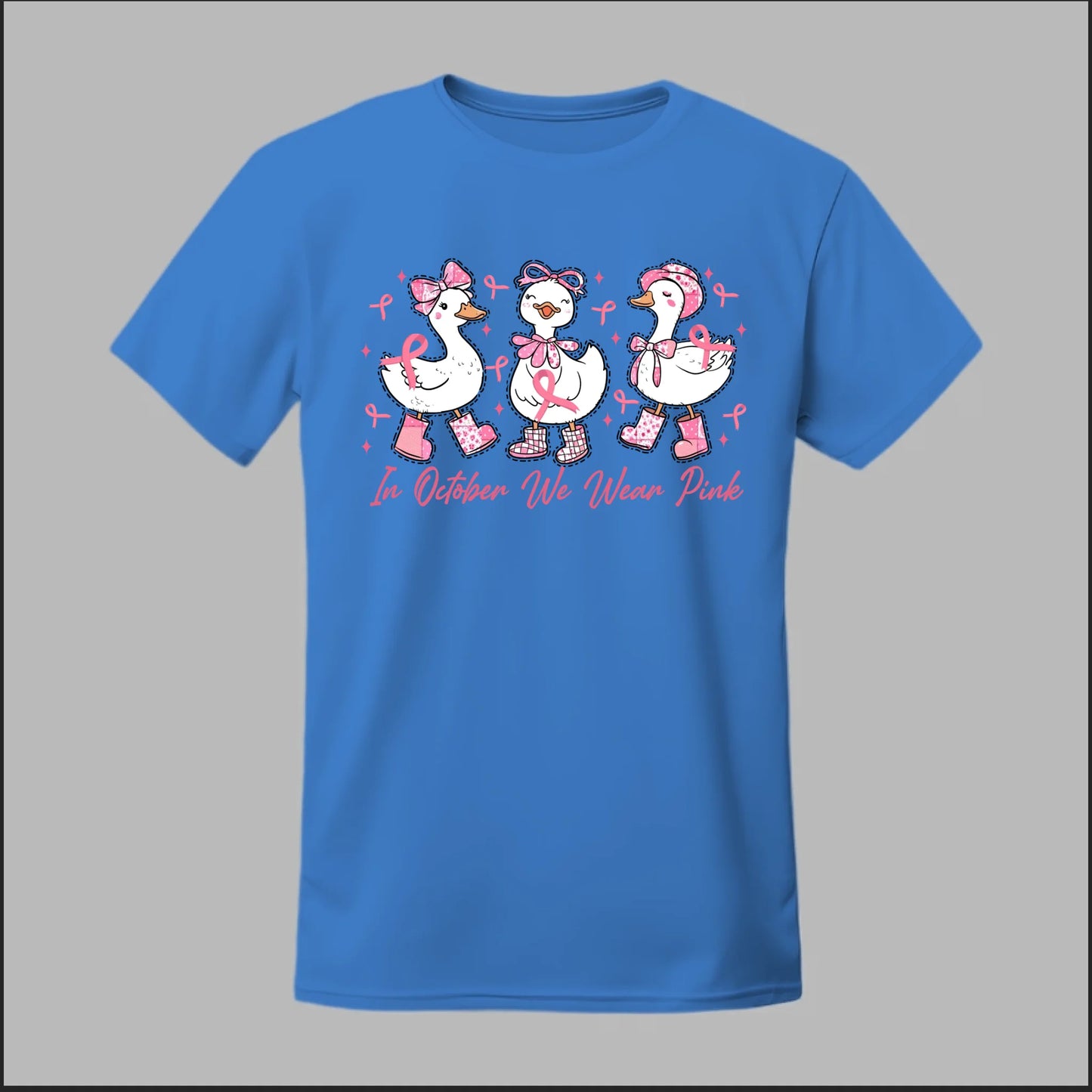 In October We Wear Pink Geese Tee